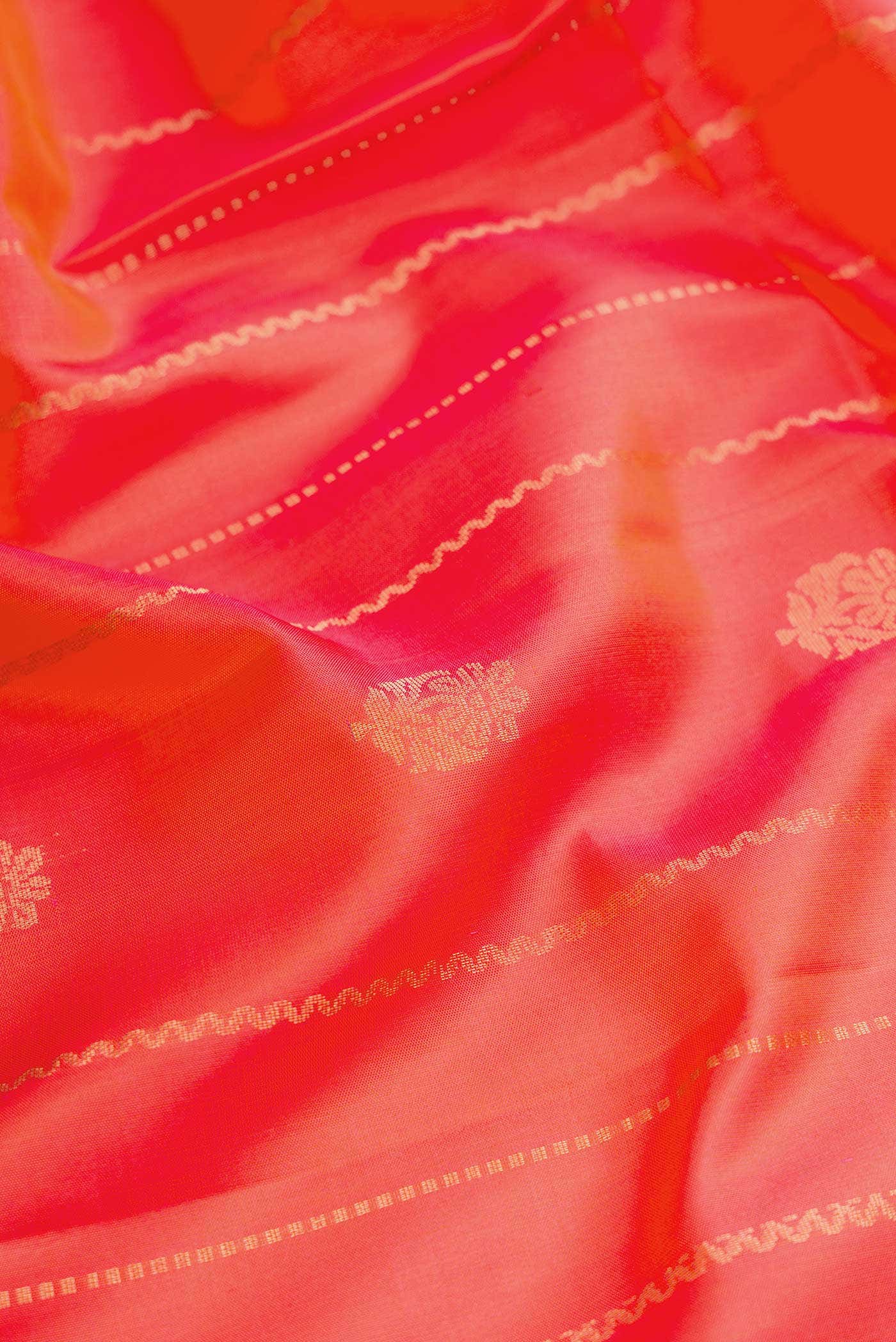 Coral Dual Tone Soft Silk Saree