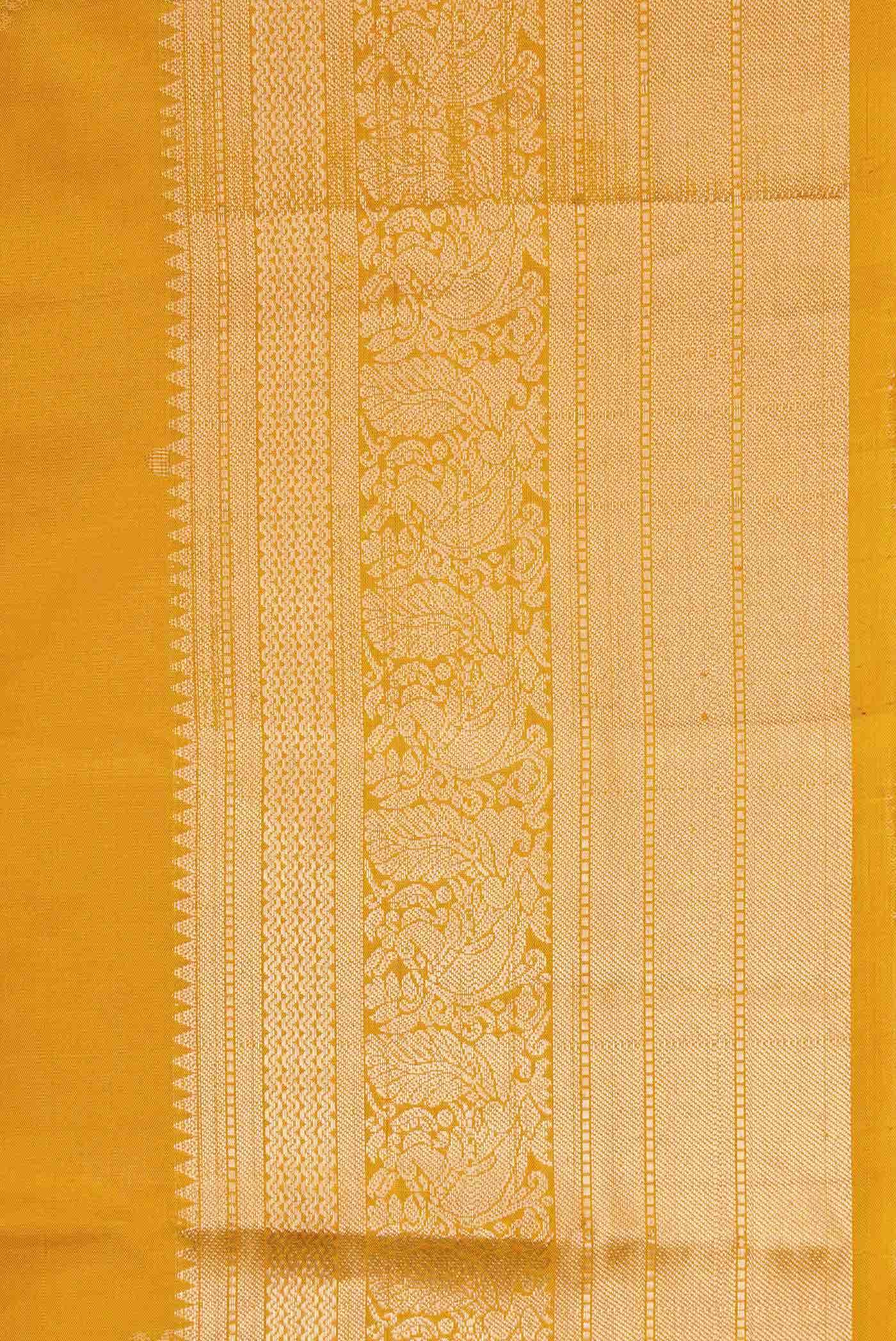 Mustard Dual Tone Soft Silk Saree