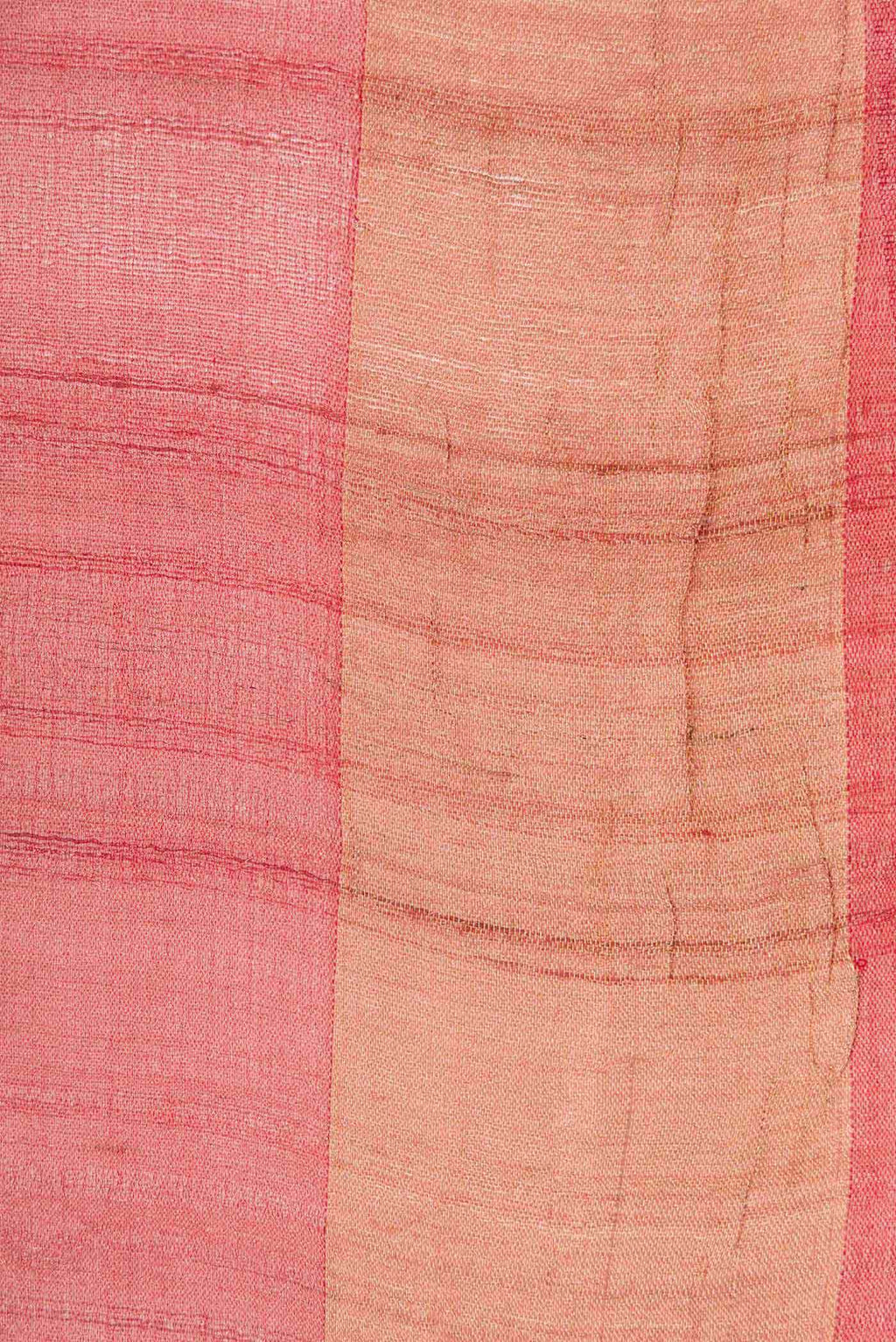 Rose Gold Tussar Silk Saree