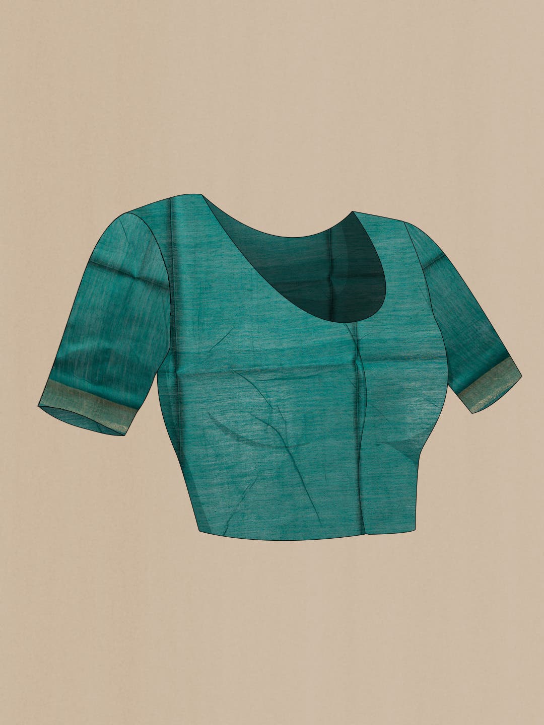 Green Tussar Silk Saree