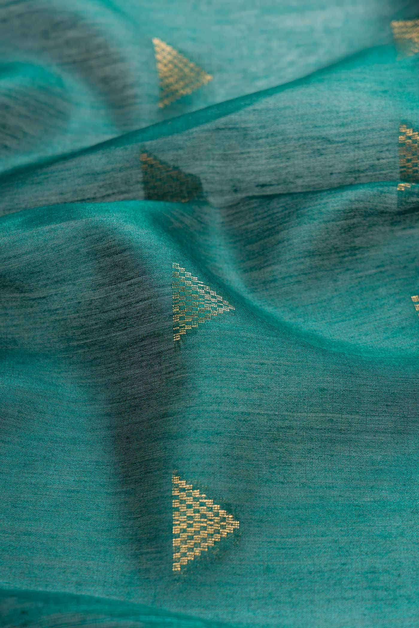 Green Tussar Silk Saree