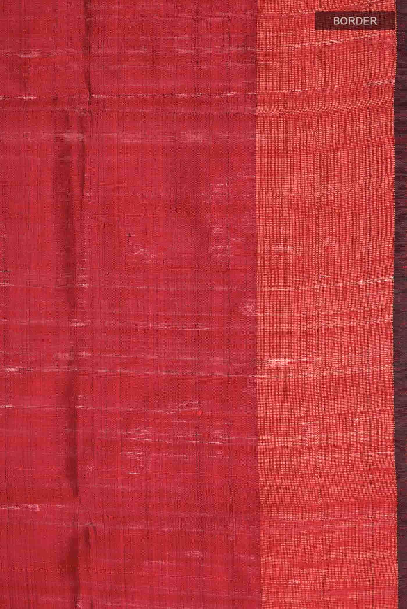 Beige Tussar Silk Saree