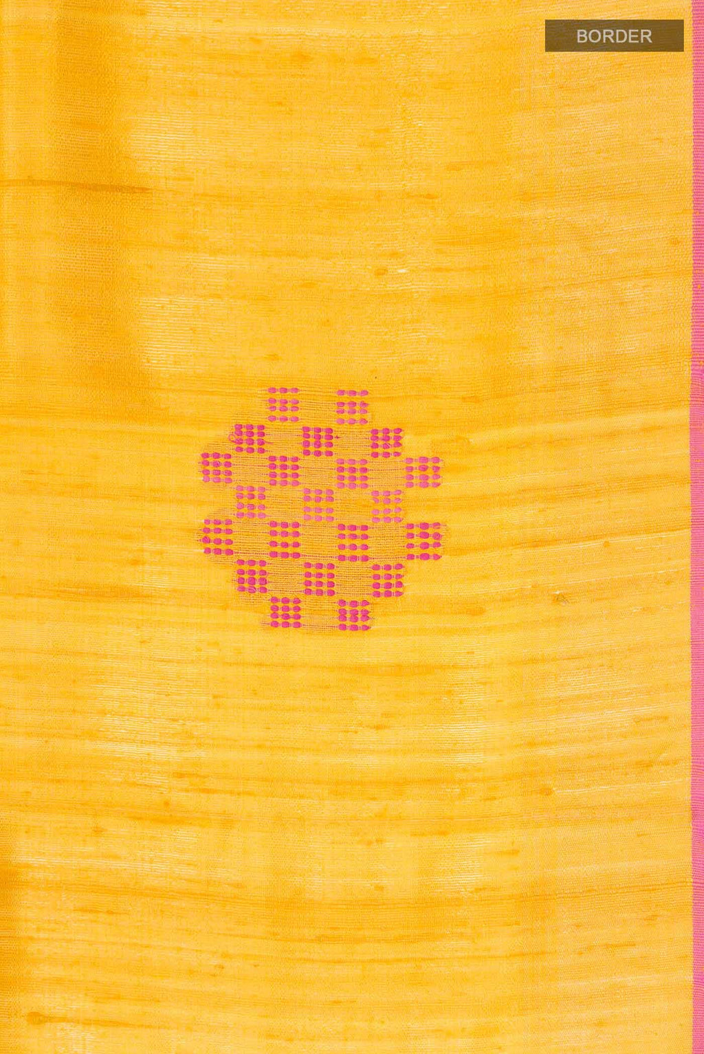 Yellow Tussar Silk Saree