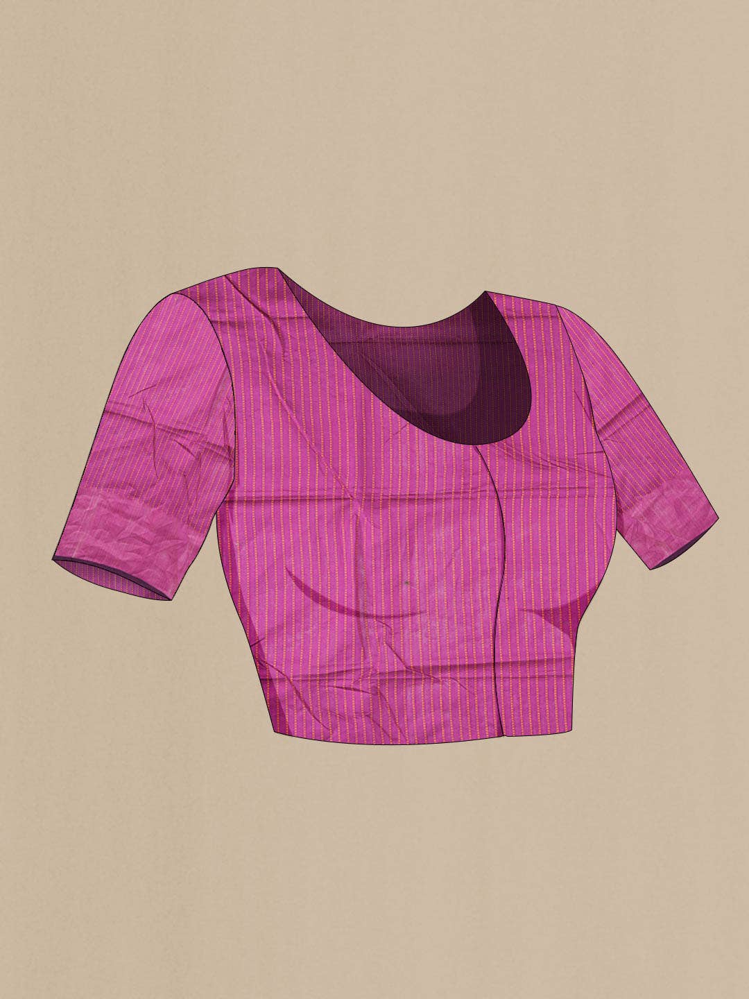 Navy Blue Tussar Silk Saree