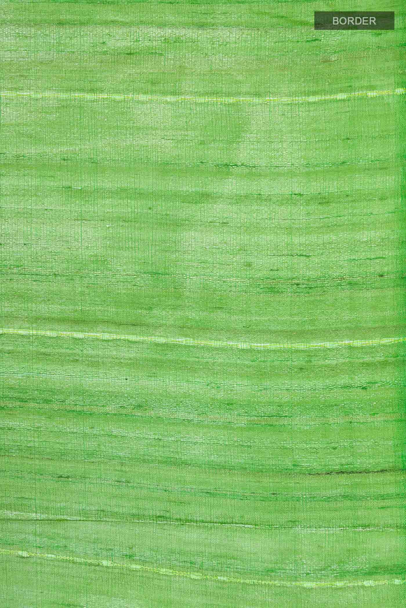 Green Tussar Silk Saree