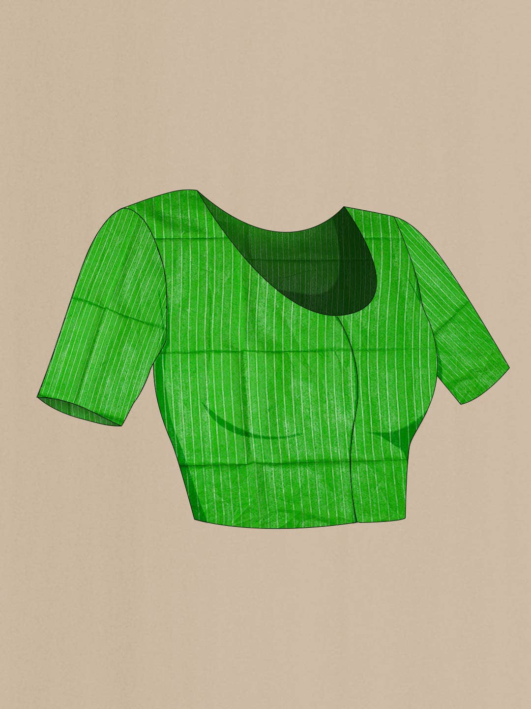 Green Tussar Silk Saree