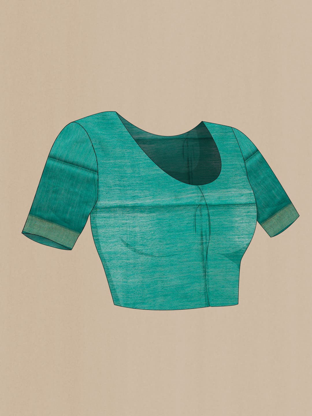 Green Tussar Silk Saree