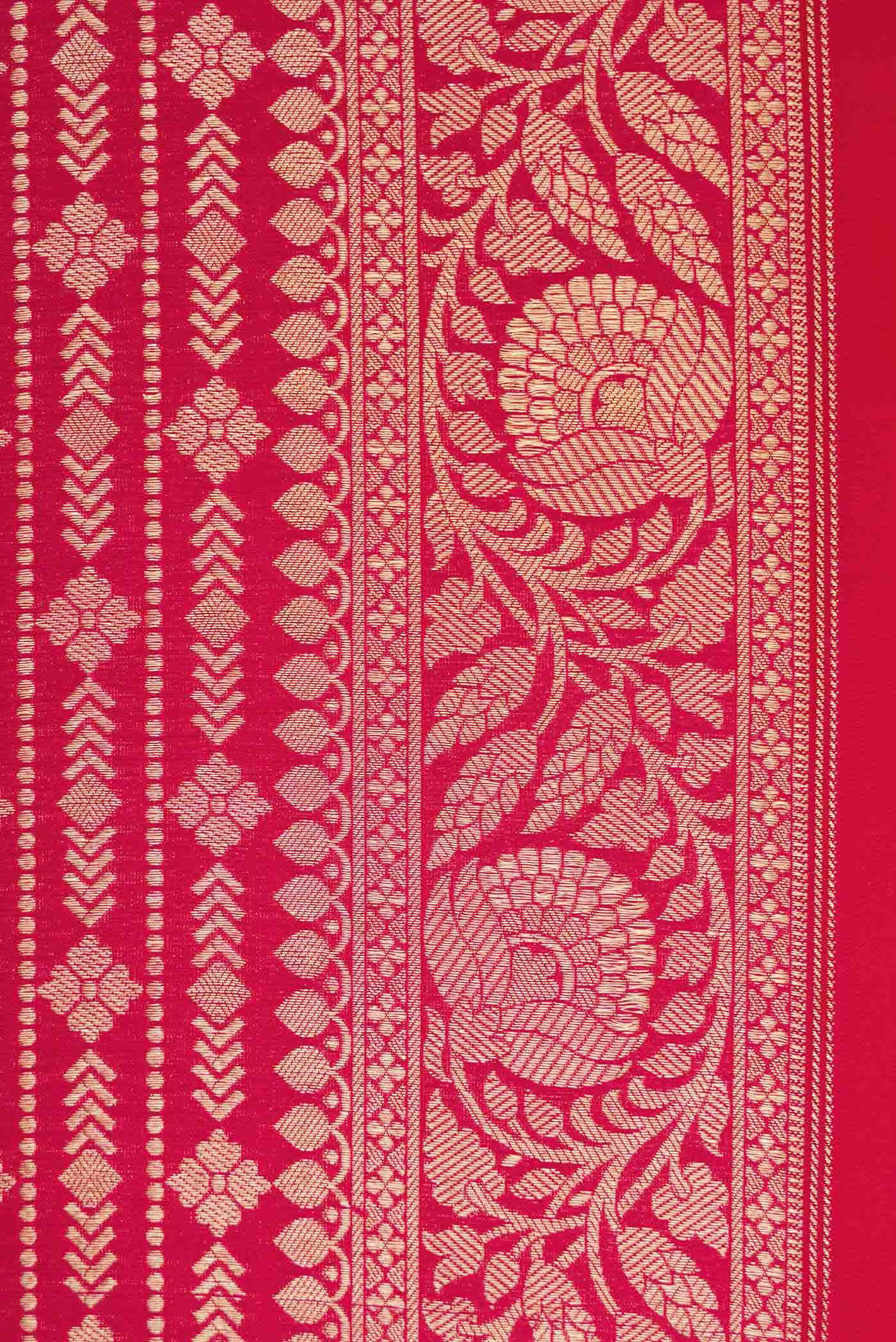 Imperial Pink Dual Tone Banarasi Silk Saree