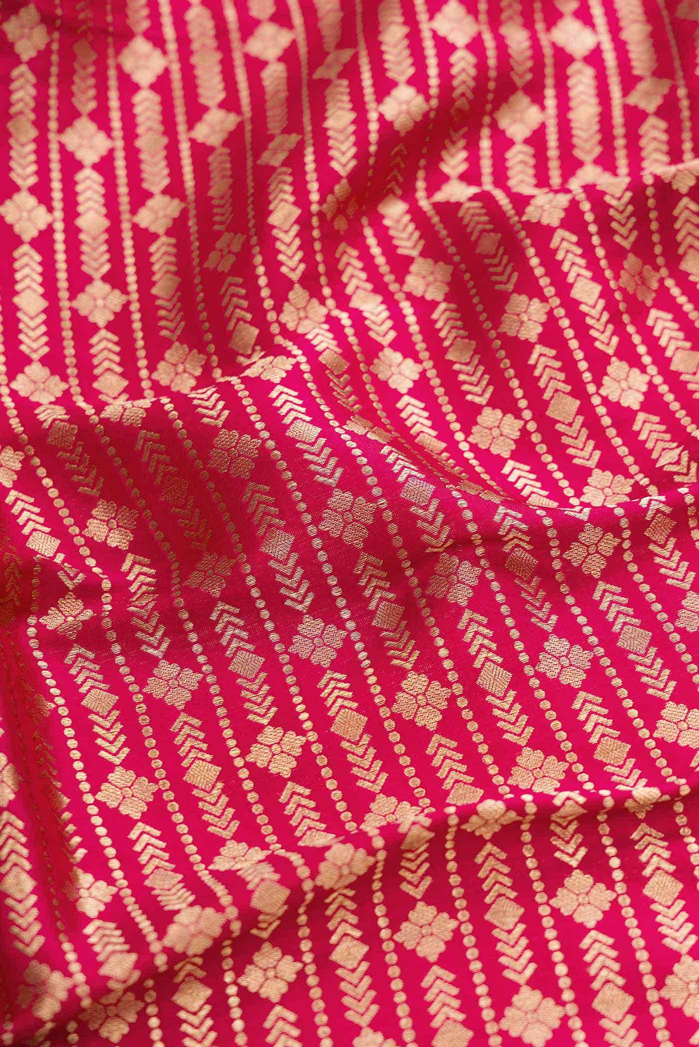 Imperial Pink Dual Tone Banarasi Silk Saree