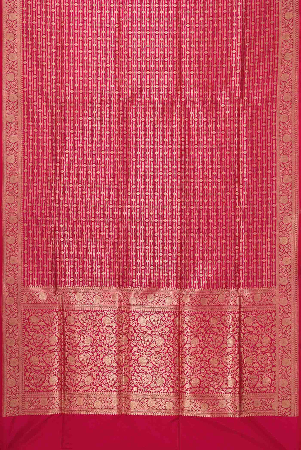 Imperial Pink Dual Tone Banarasi Silk Saree