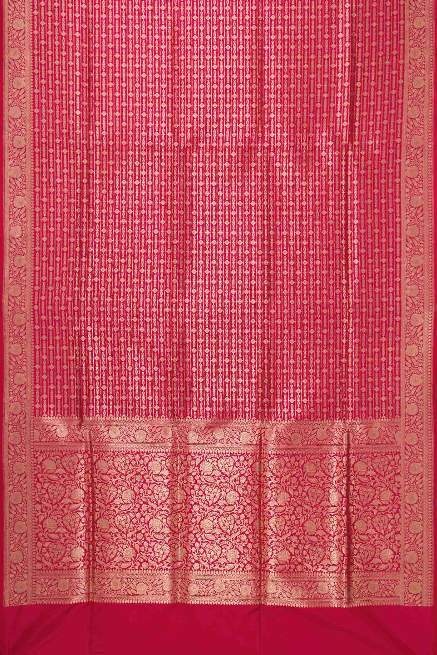 Imperial Pink Dual Tone Banarasi Silk Saree