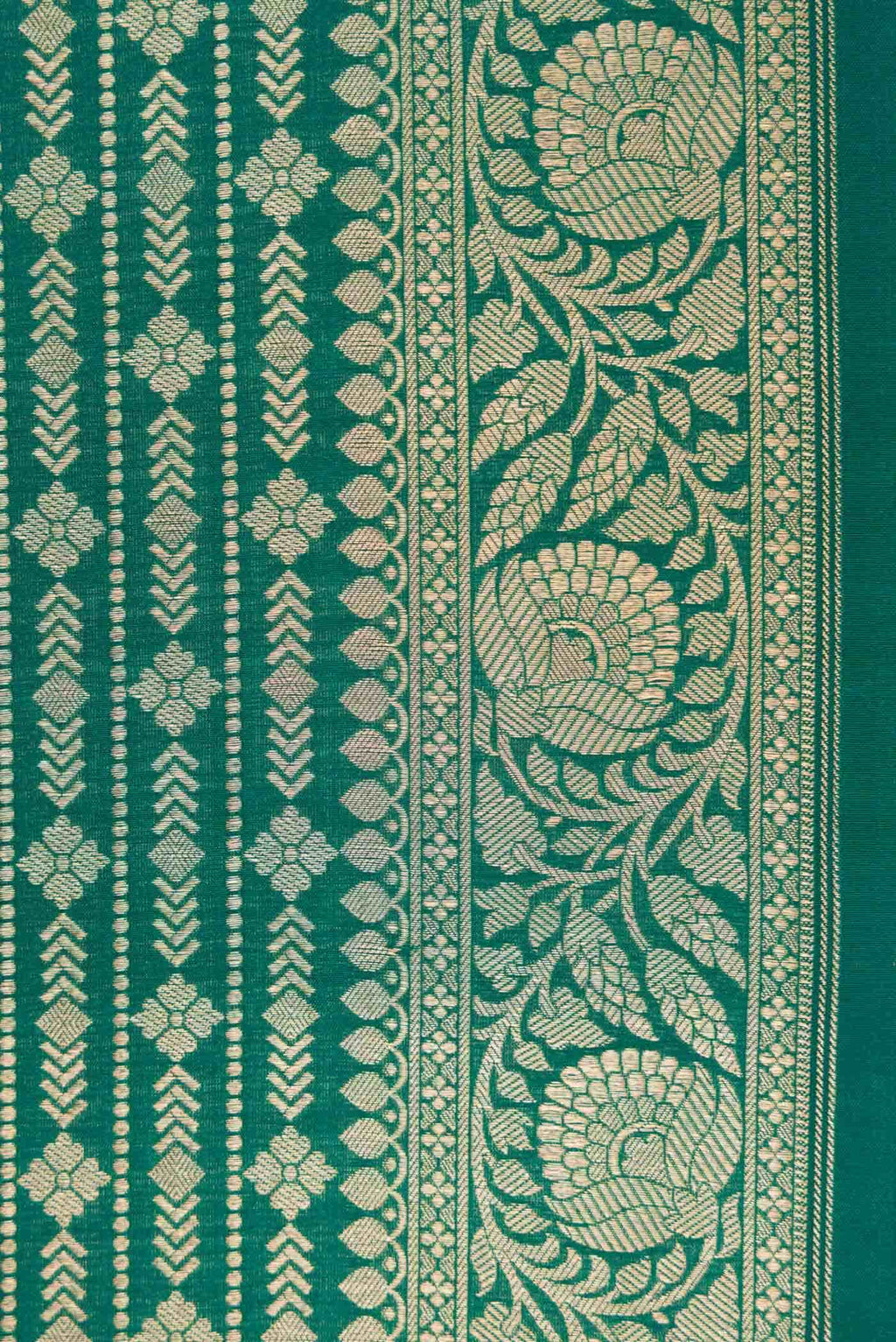 Green Banarasi Silk Saree