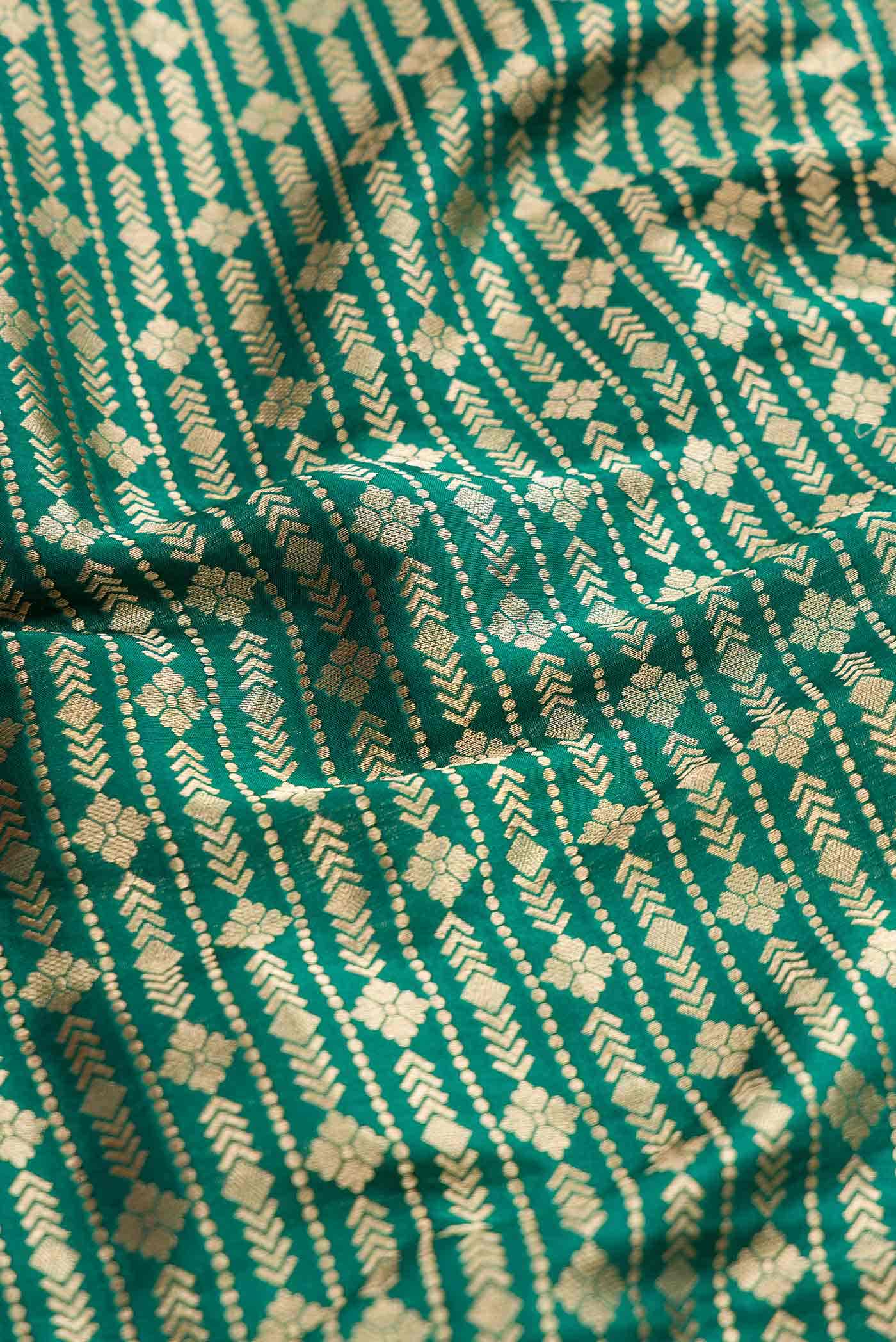 Green Banarasi Silk Saree