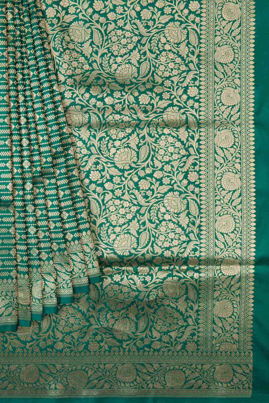 Green Banarasi Silk Saree