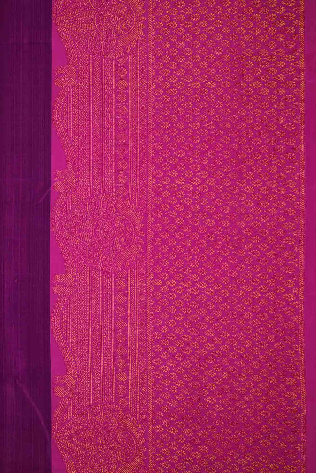 Purple Dual Tone Kanchipuram Silk Saree