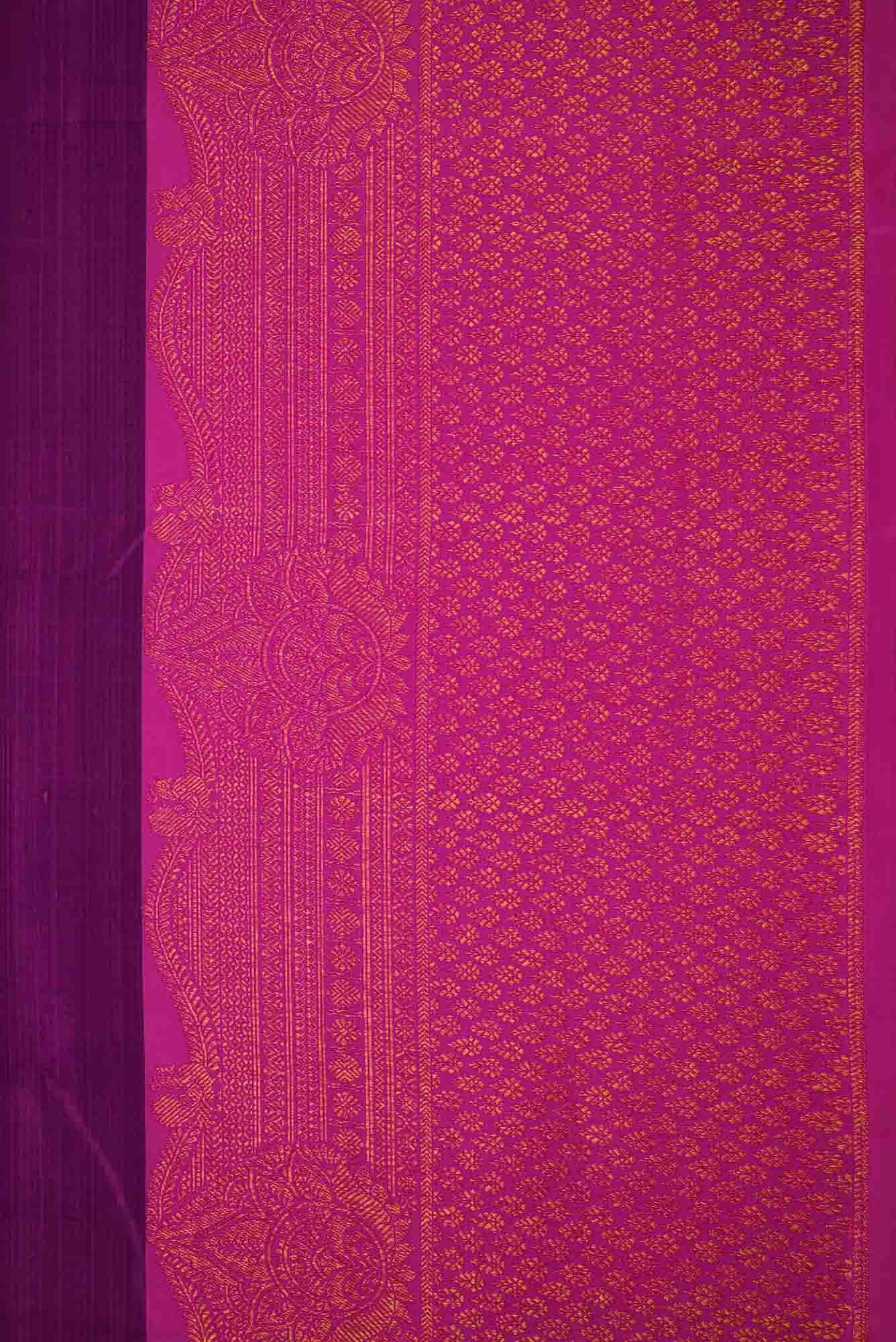 Purple Dual Tone Kanchipuram Silk Saree