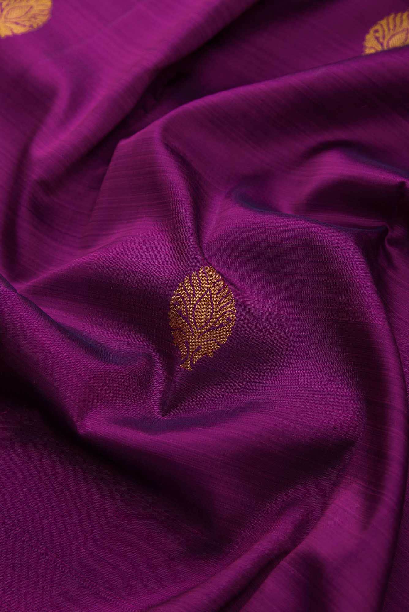 Purple Dual Tone Kanchipuram Silk Saree