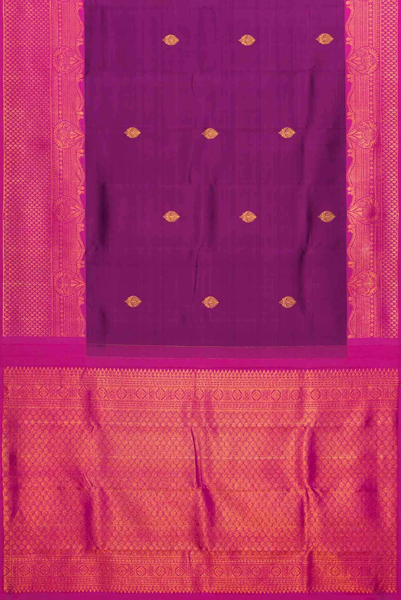 Purple Dual Tone Kanchipuram Silk Saree
