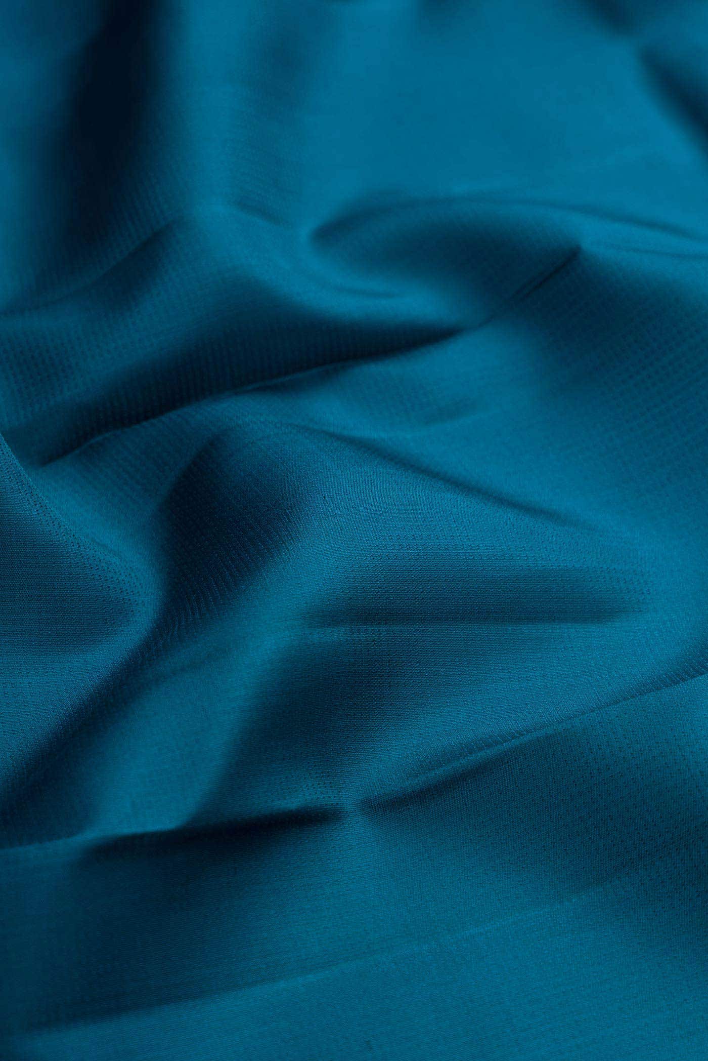 Peacock Sea Blue Dual Tone Kanchipuram Silk Saree
