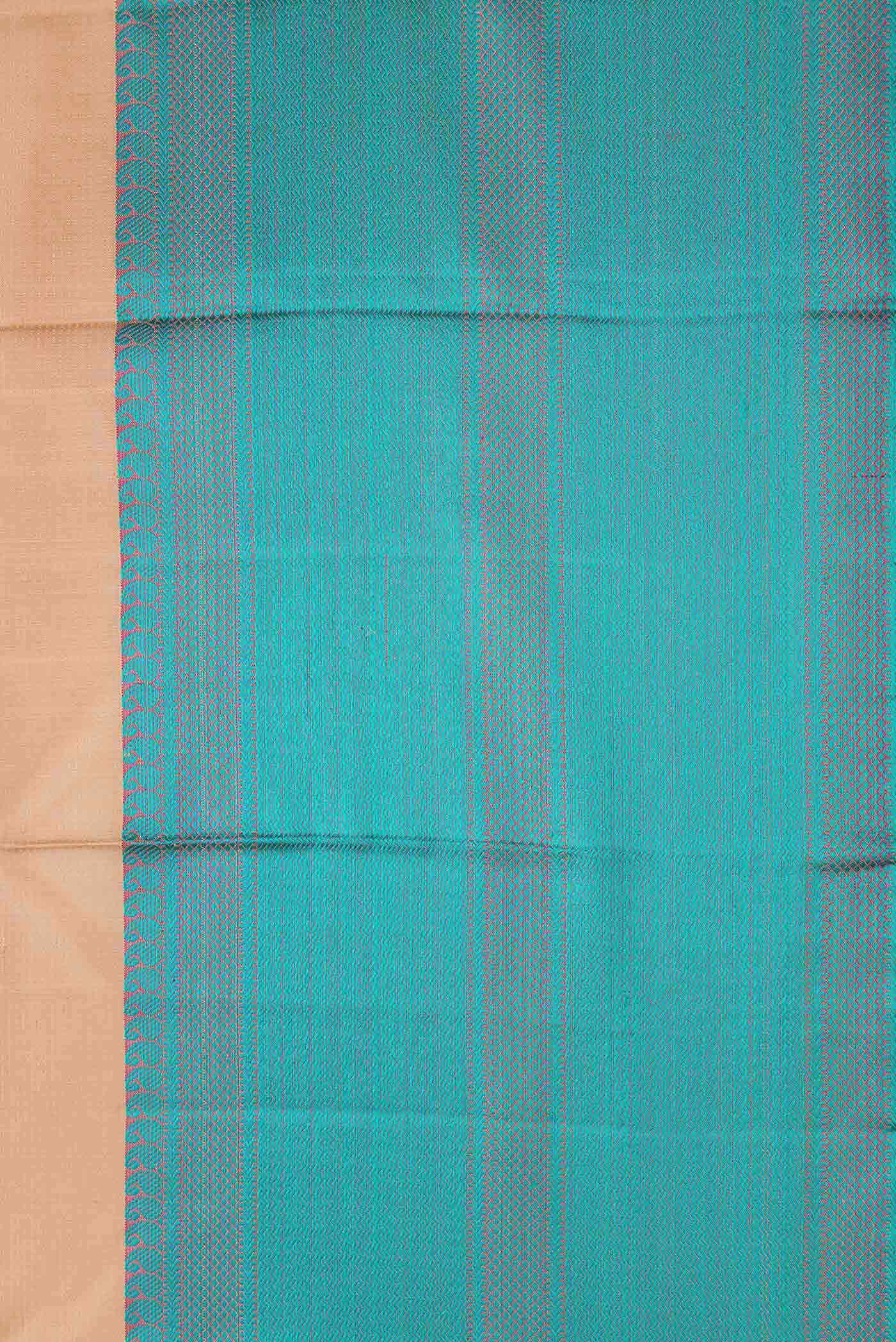 Cream Kanchipuram Silk Saree