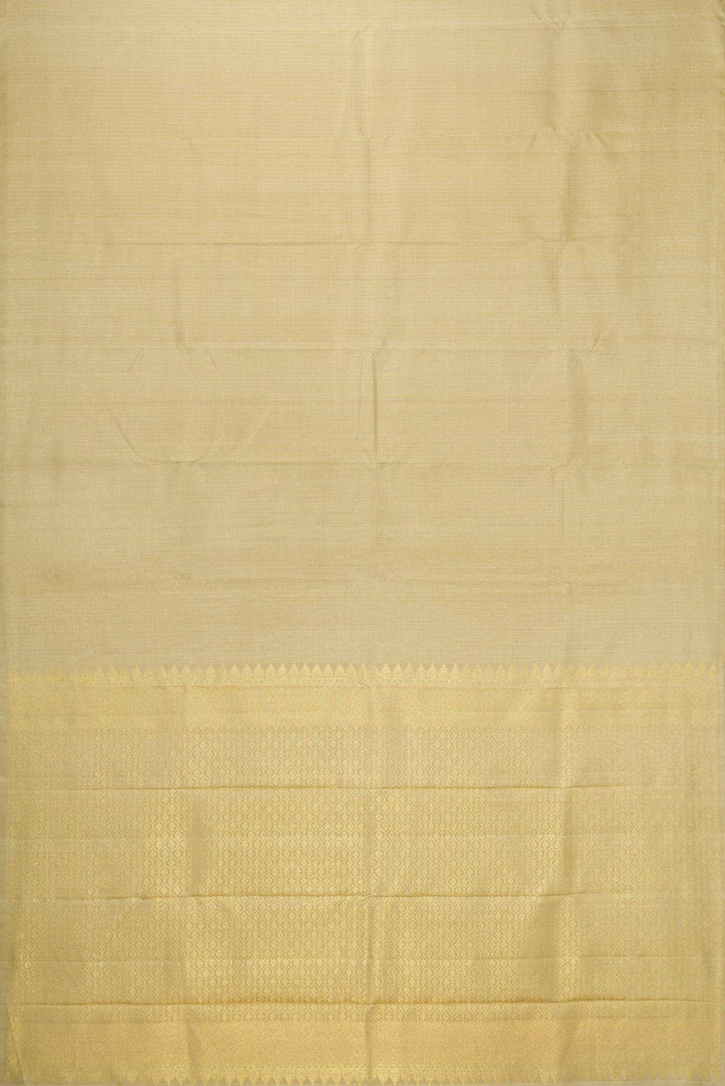 Beige Dual Tone Kanchipuram Silk Saree