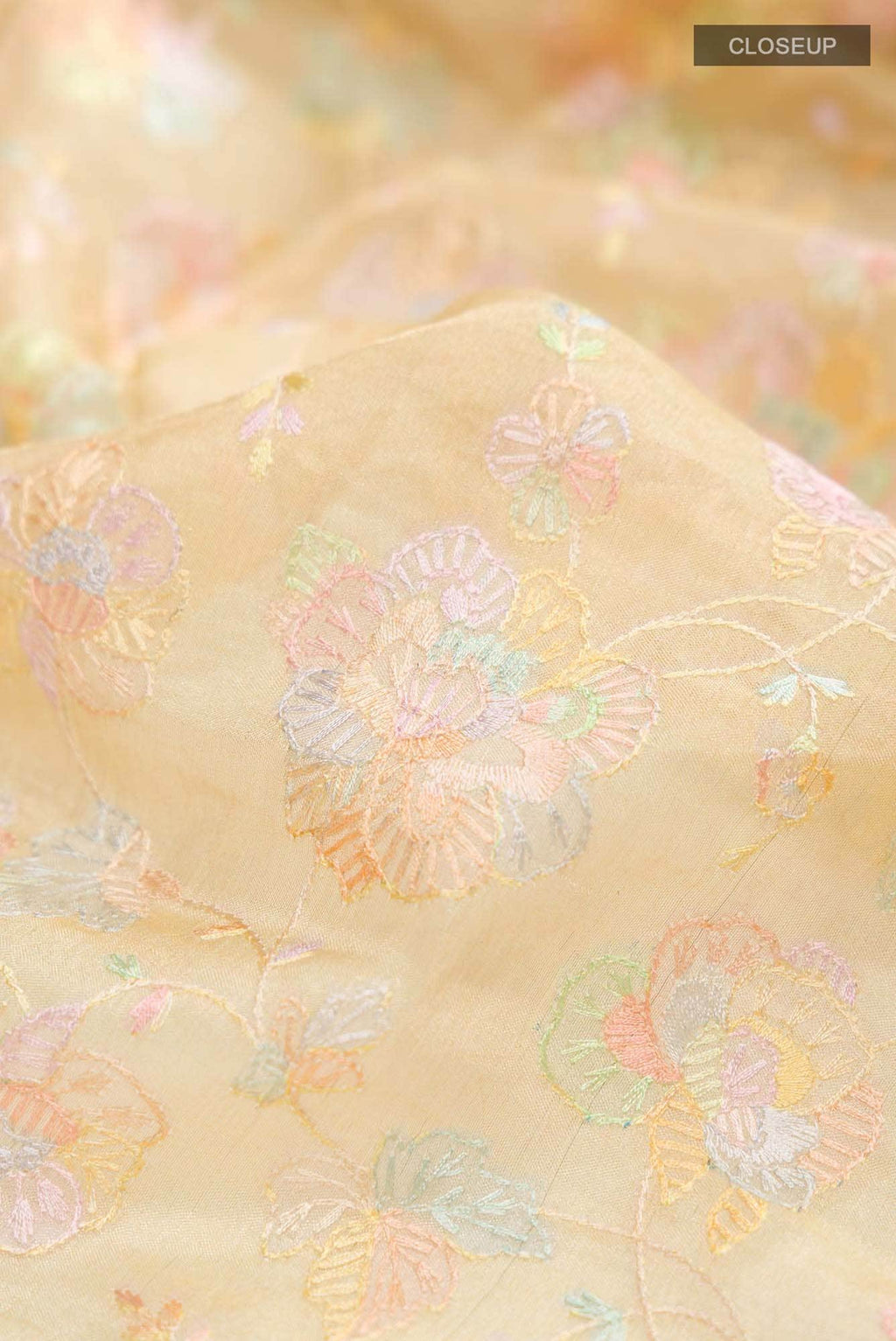 Sandal Organza Silk Saree