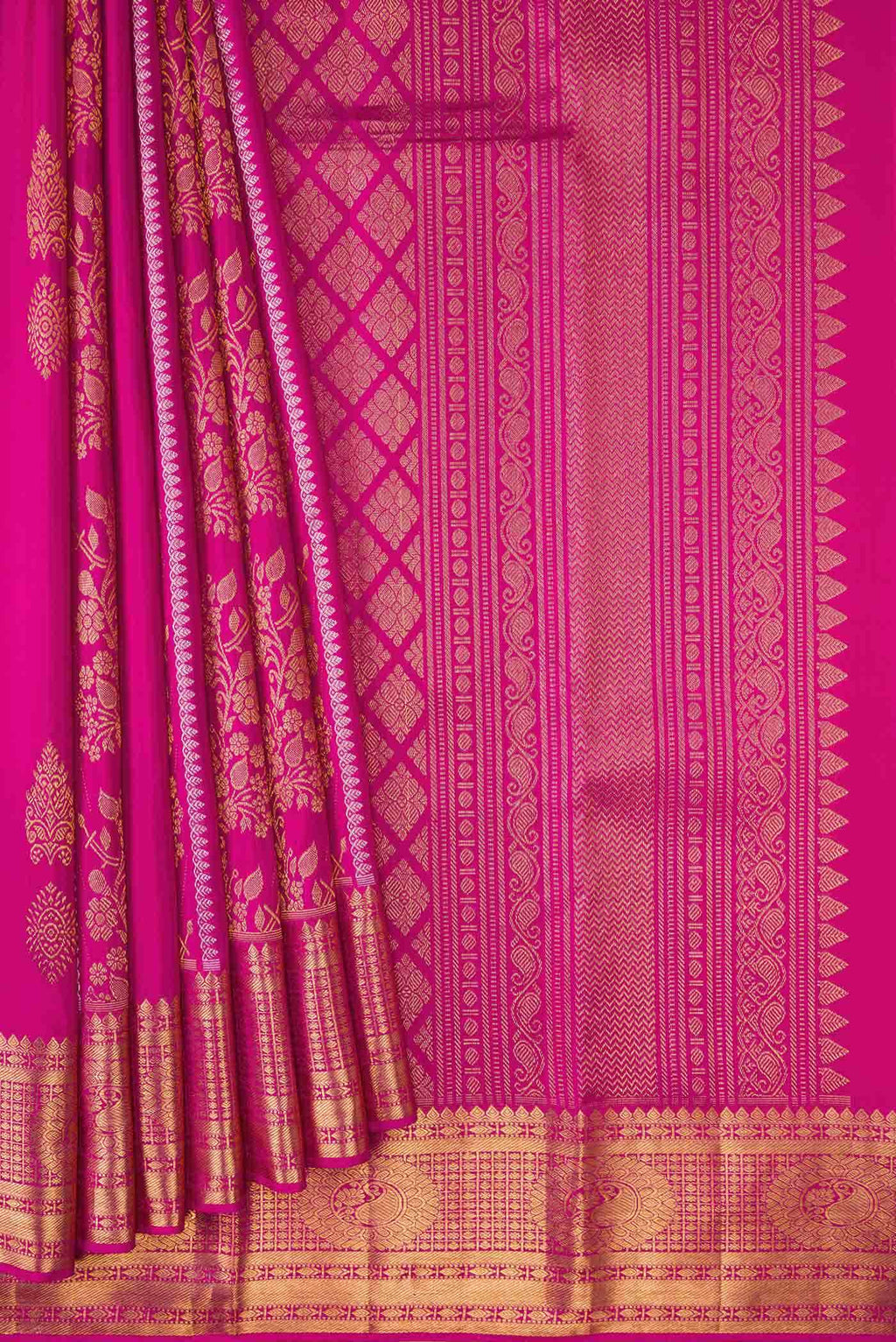 Green Dual Tone Kanchipuram Silk Saree