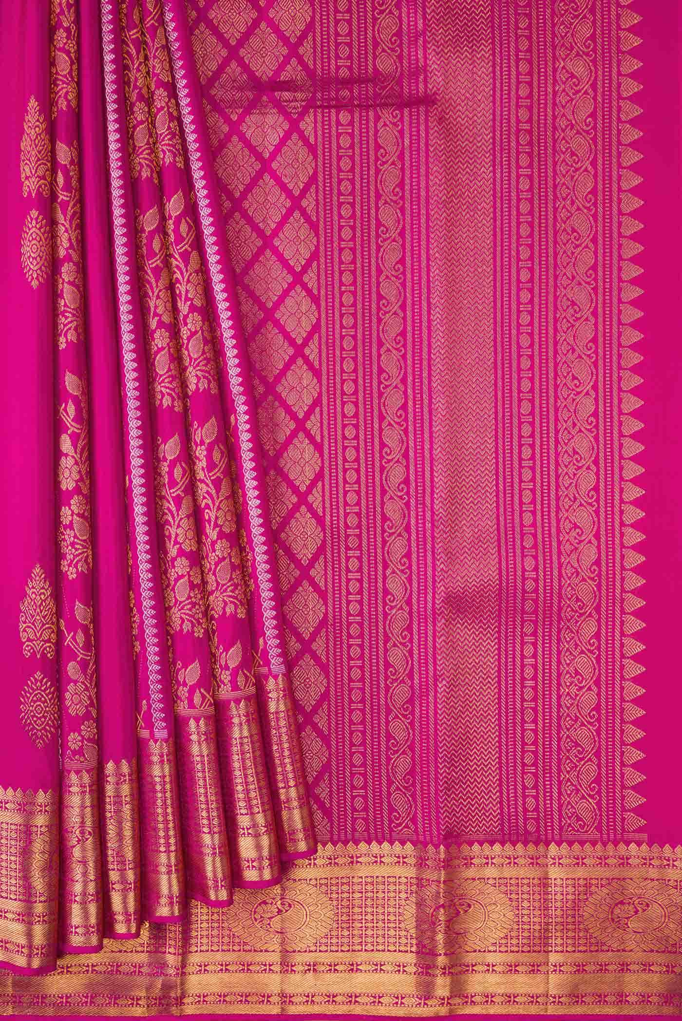 Green Dual Tone Kanchipuram Silk Saree
