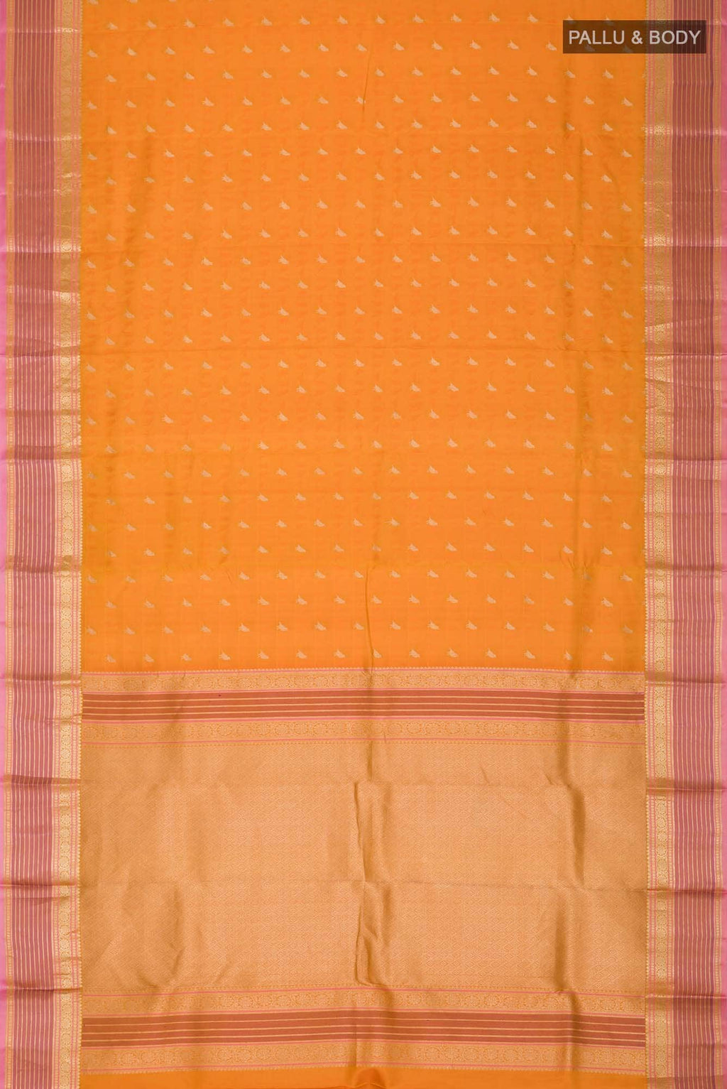 Yellow Kanchipuram Silk Saree