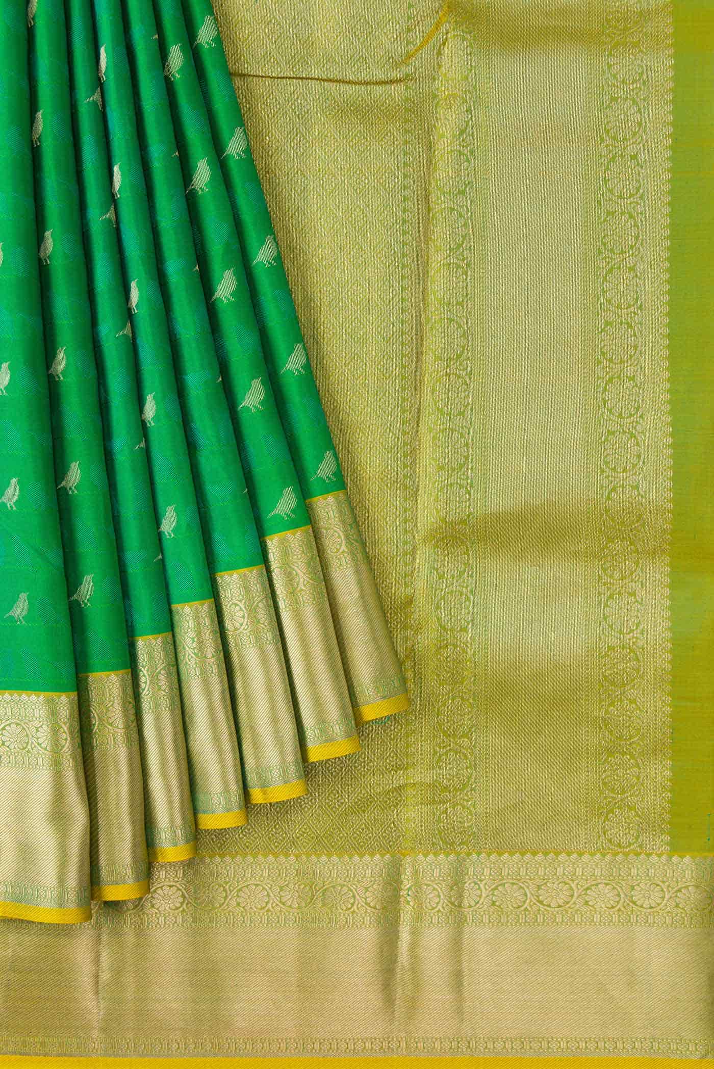 Green Kanchipuram Silk Saree