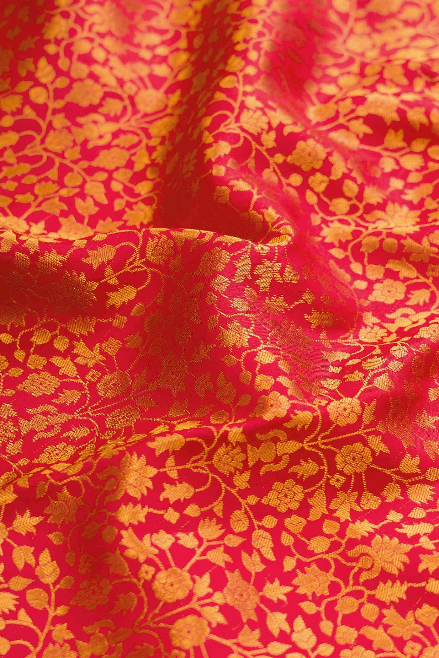 Red Dual Tone Kanchipuram Silk Saree