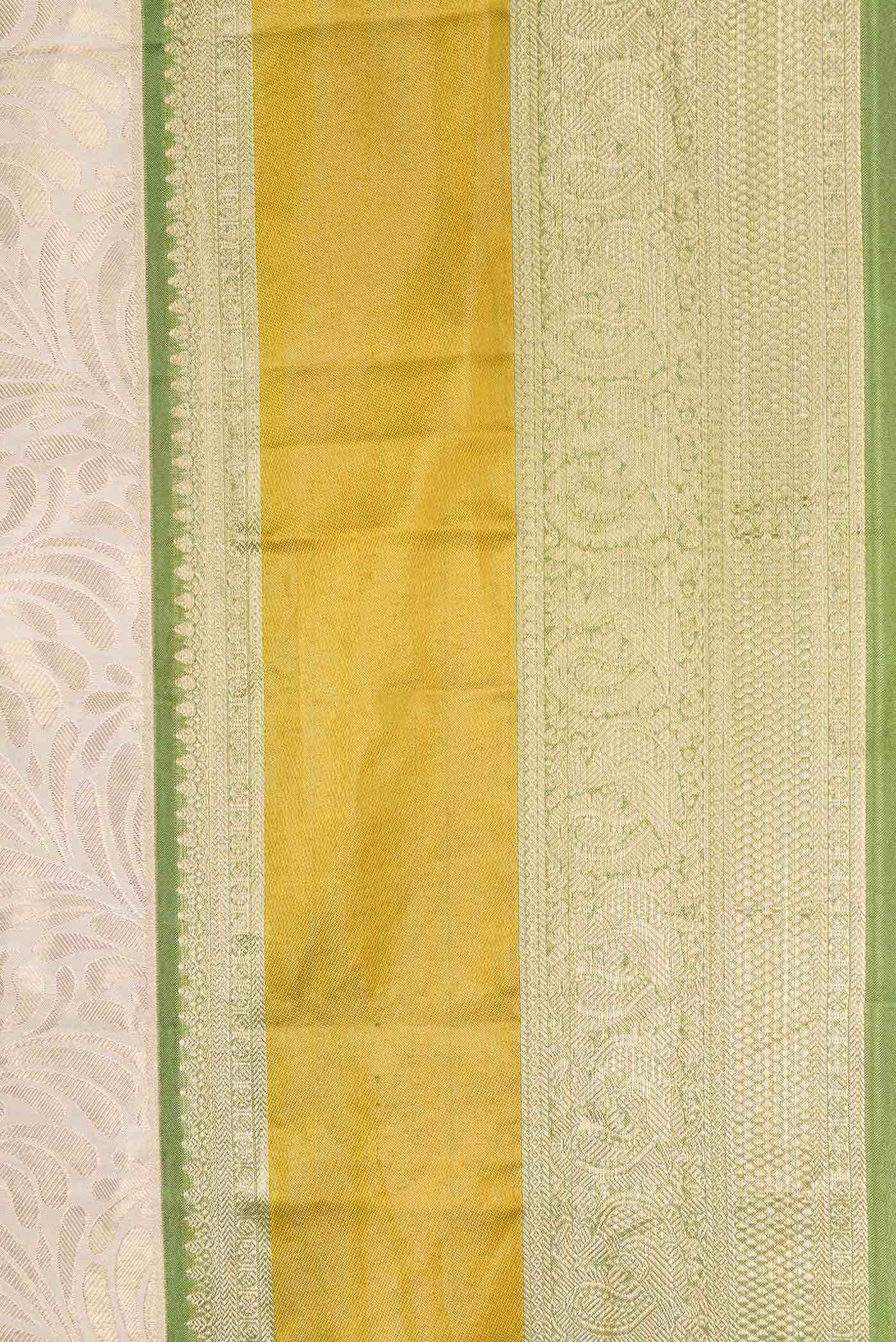 Beige Kanchipuram Silk Saree