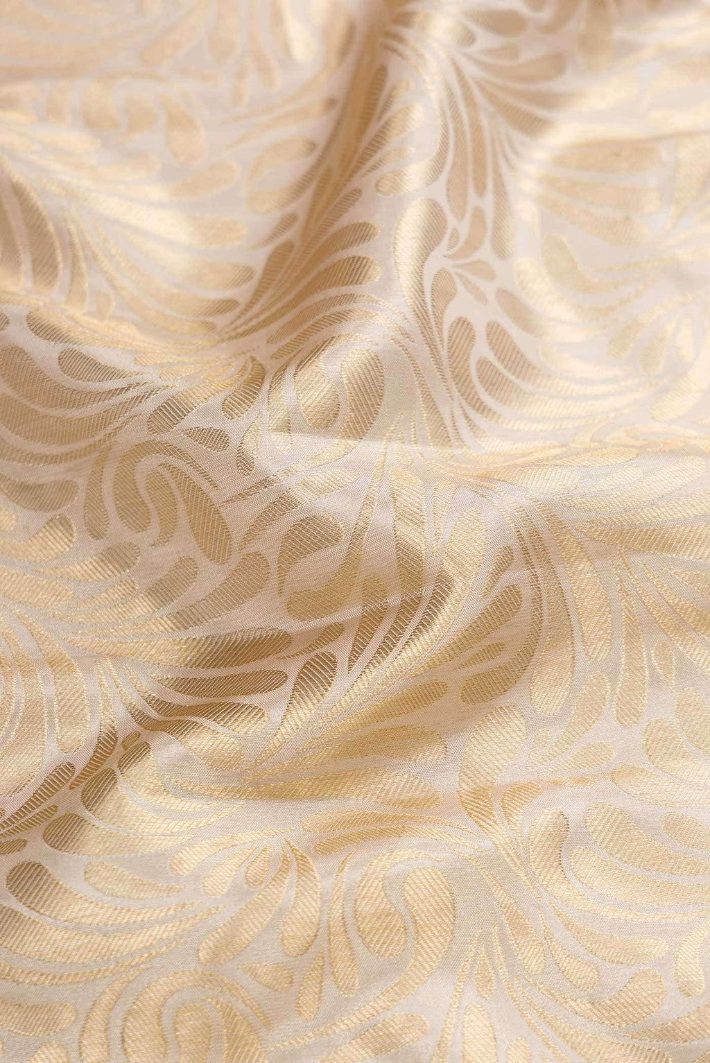 Beige Kanchipuram Silk Saree