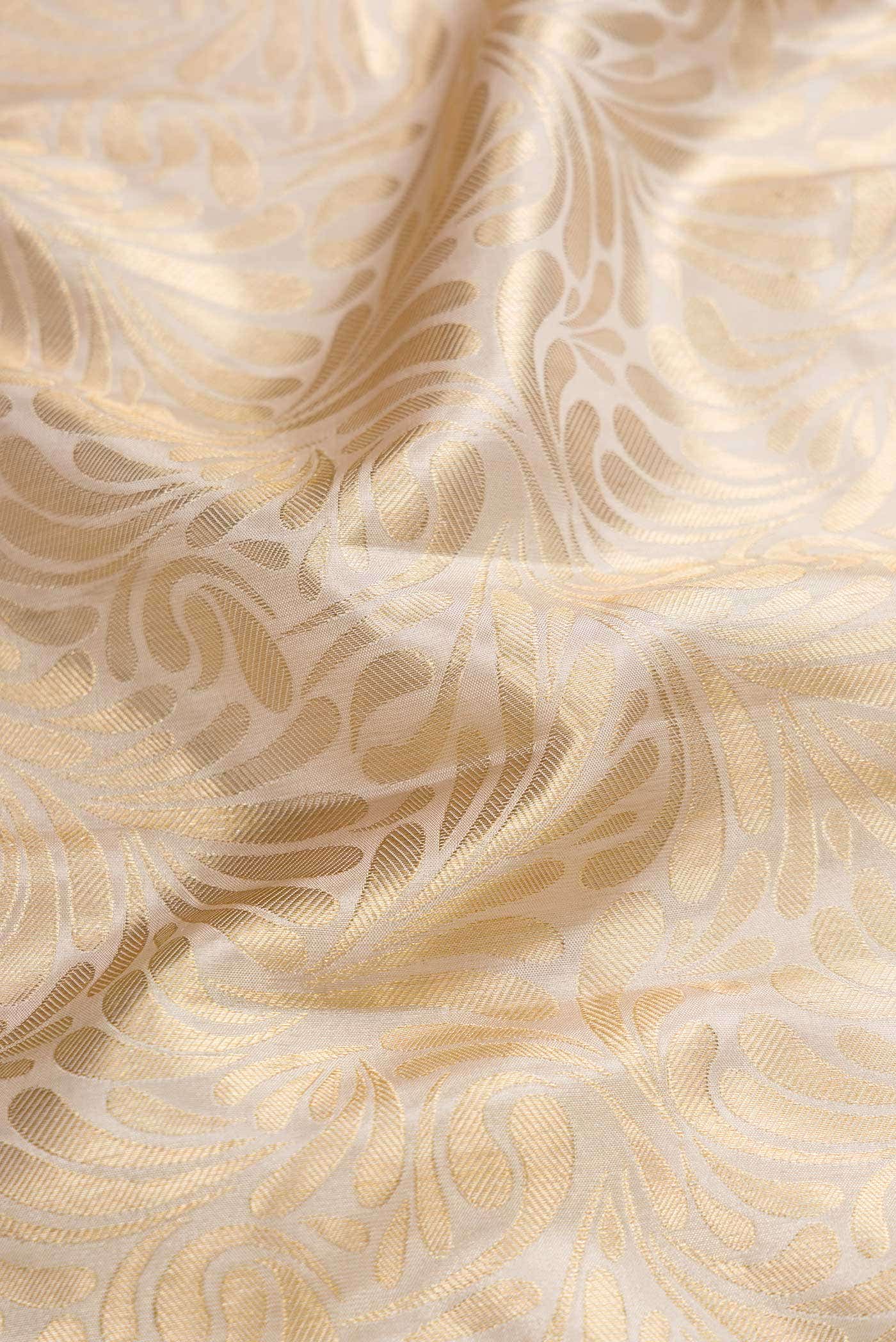 Beige Kanchipuram Silk Saree