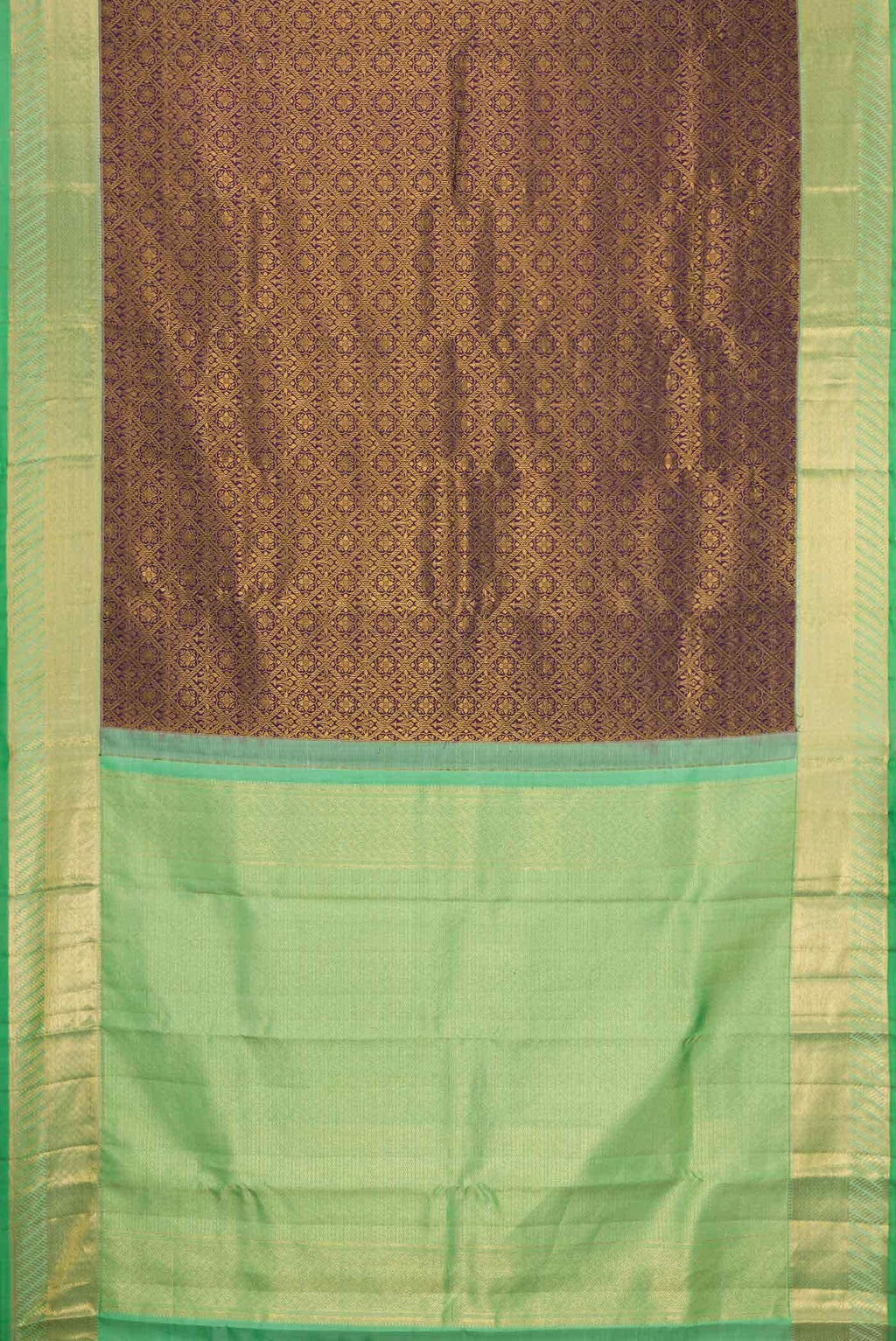 Violet Dual Tone Kanchipuram Silk Saree