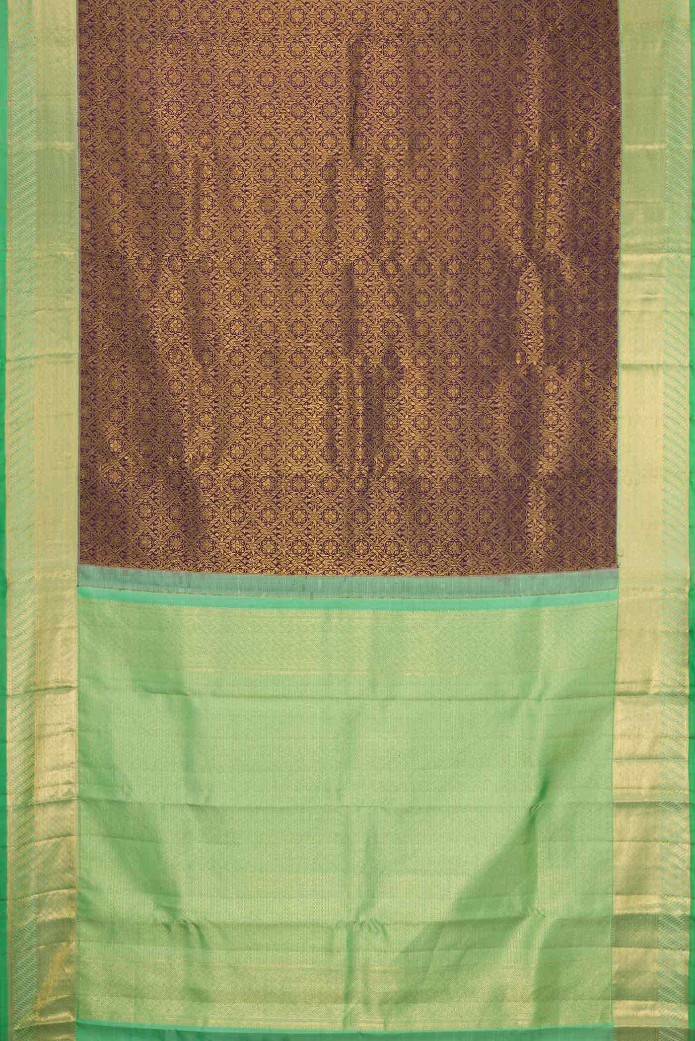 Violet Dual Tone Kanchipuram Silk Saree