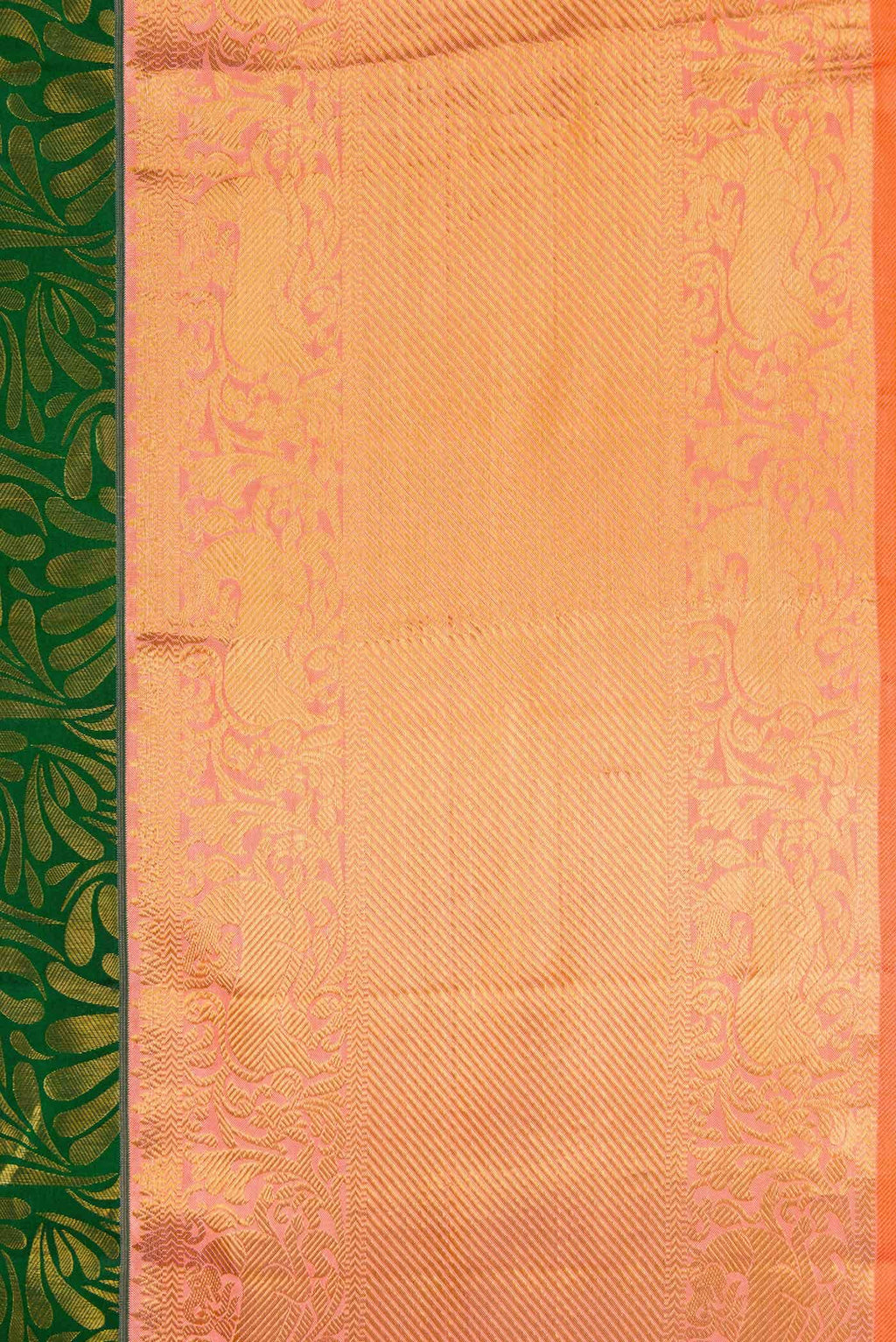 Bottle Green Kanchipuram Silk Saree