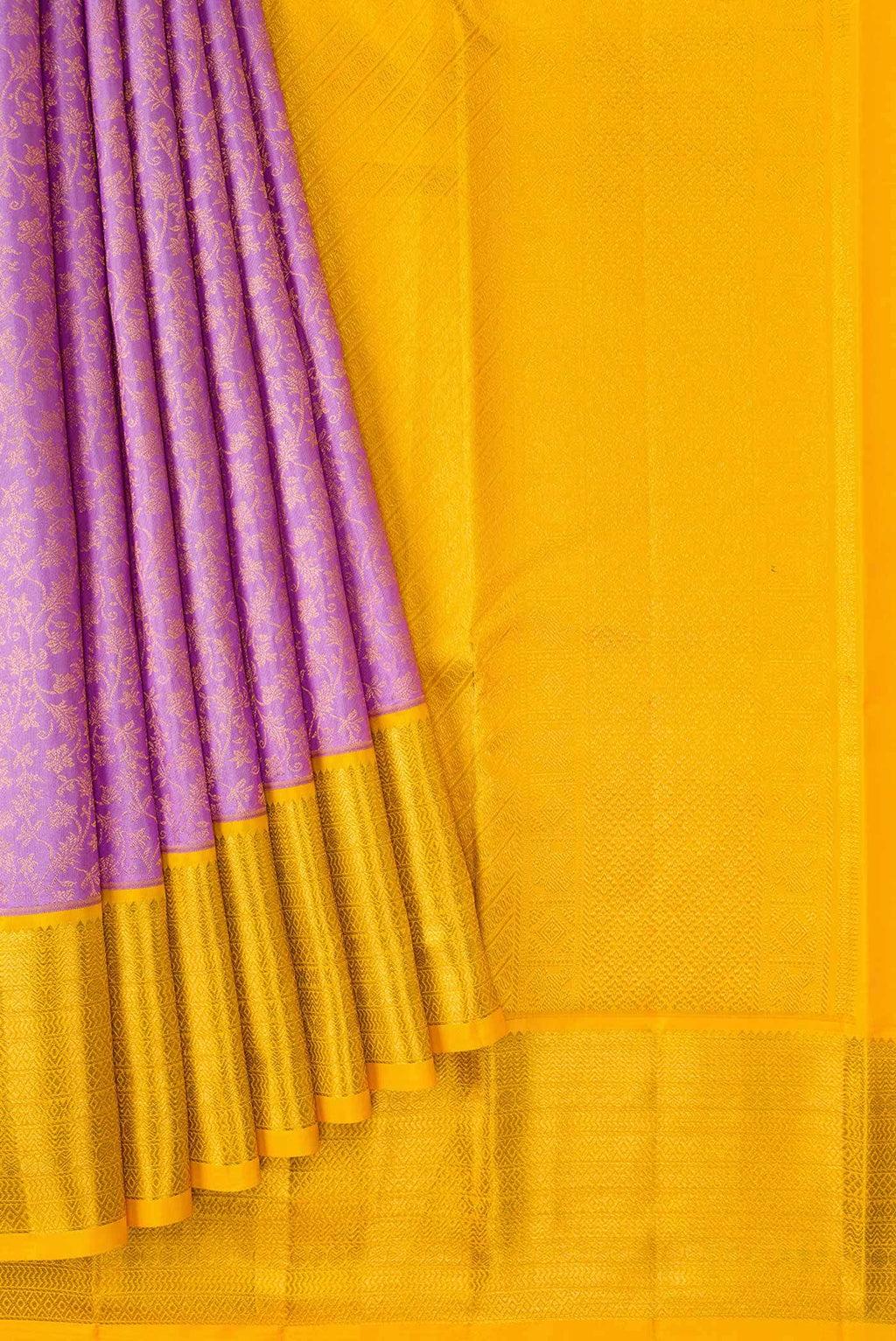 Lavender Kanchipuram Silk Saree