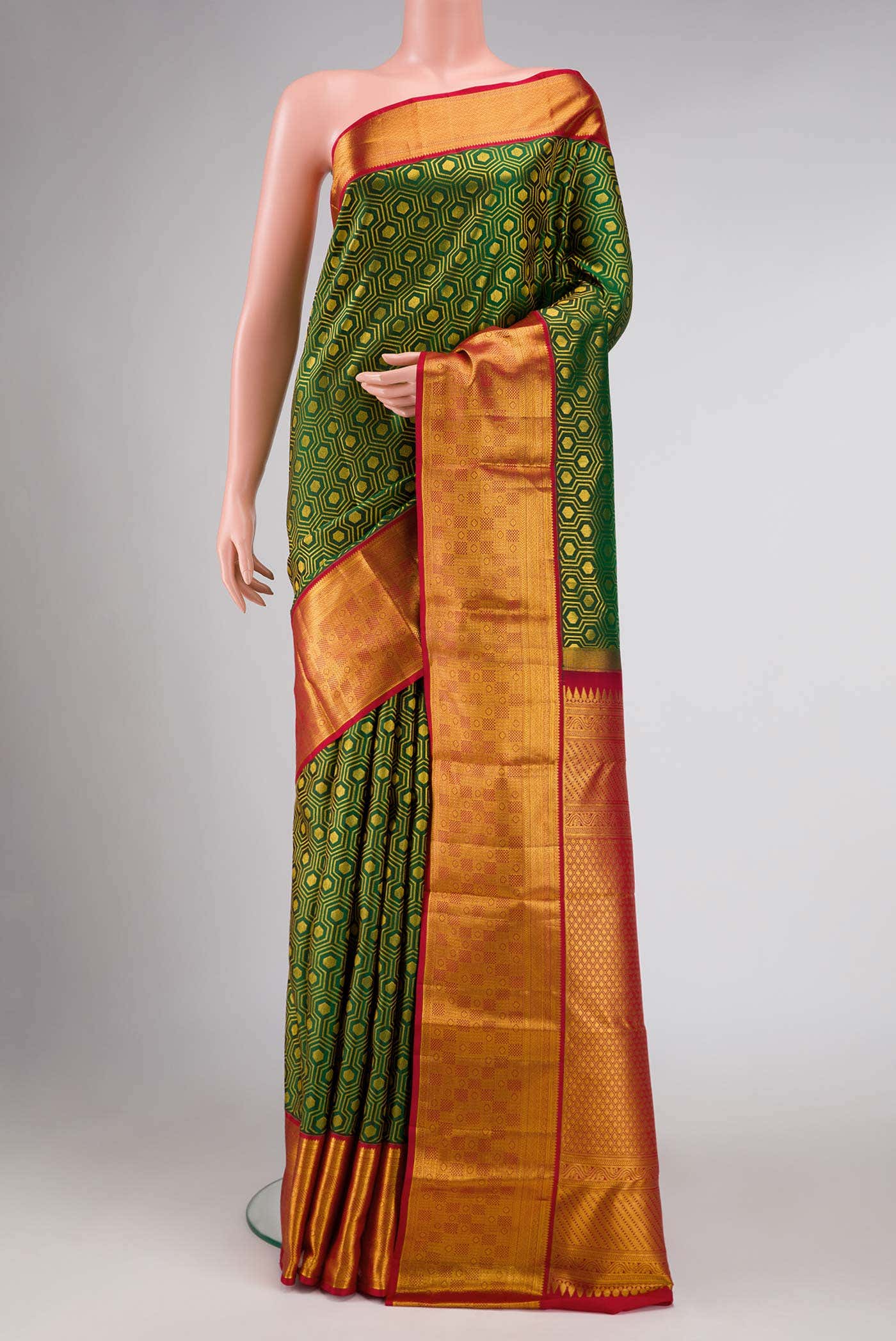 Green Kanchipuram Silk Saree
