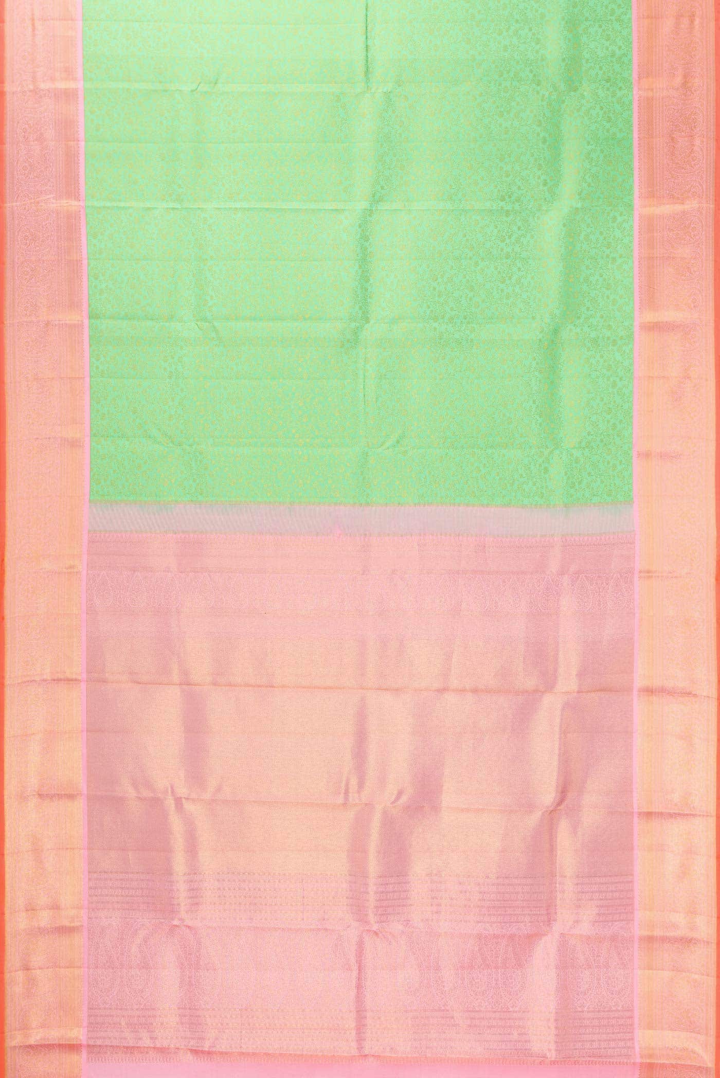 Parrot Green Kanchipuram Silk Saree