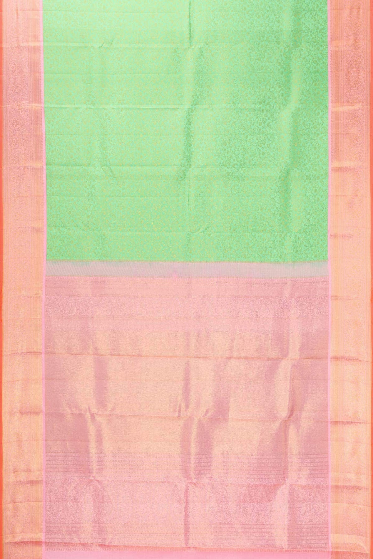 Parrot Green Kanjivaram Silk Saree