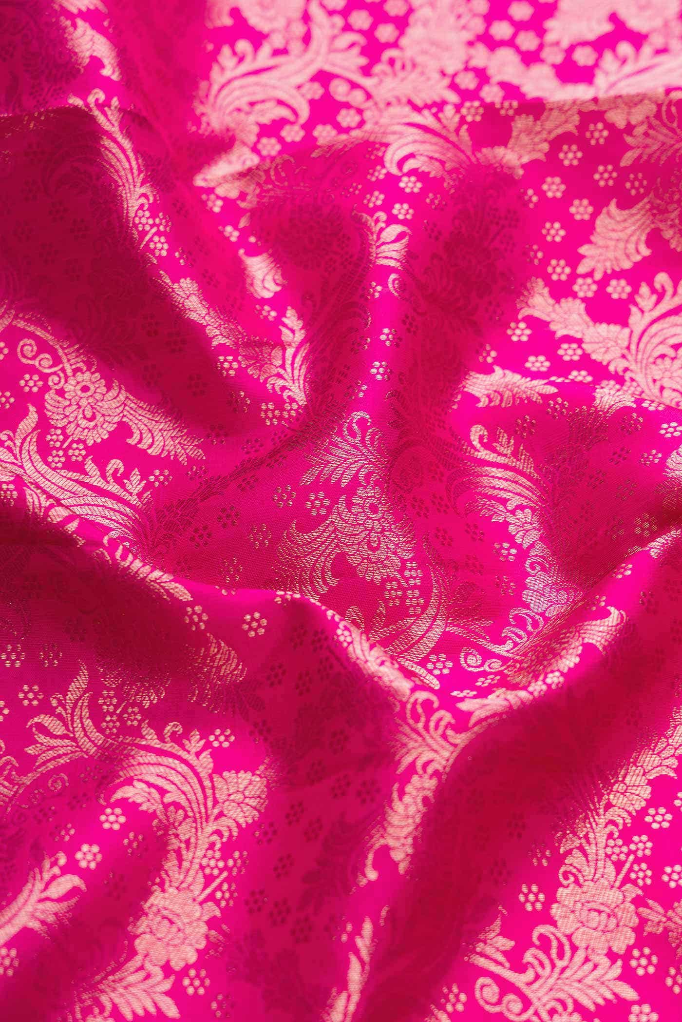 Pink Kanchipuram Silk Saree