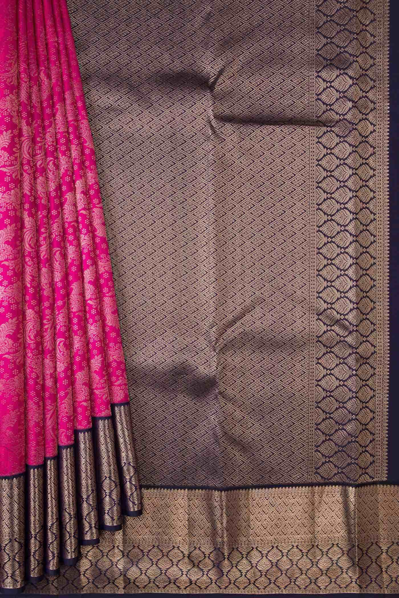 Pink Kanchipuram Silk Saree