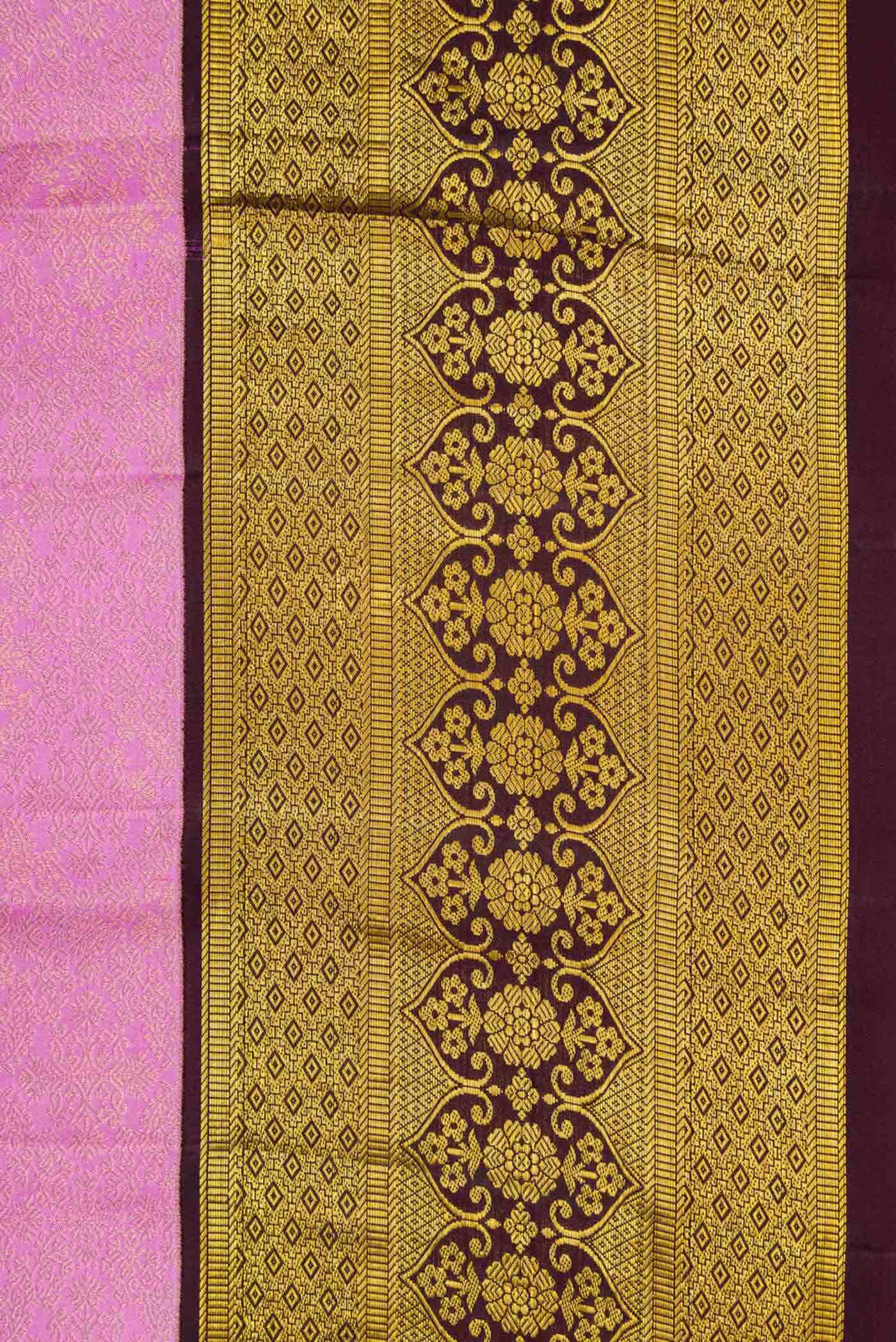 Lavender Kanchipuram Silk Saree