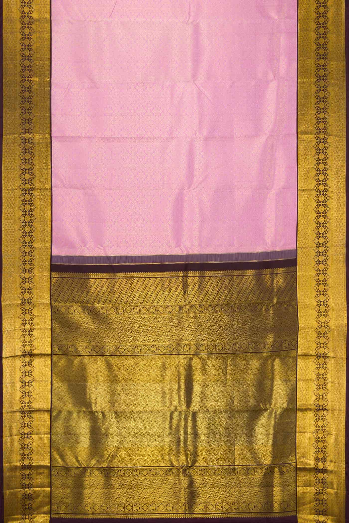 Lavender Kanchipuram Silk Saree