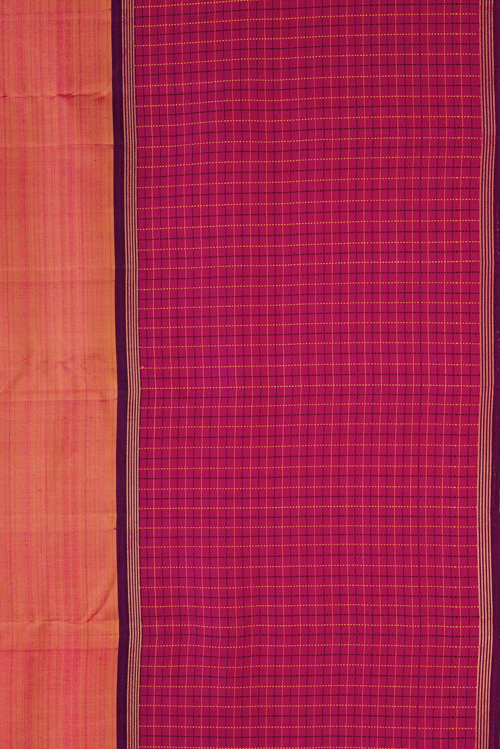 Pure Silk Pure Zari Mustard Dual Tone Kanchipuram Saree