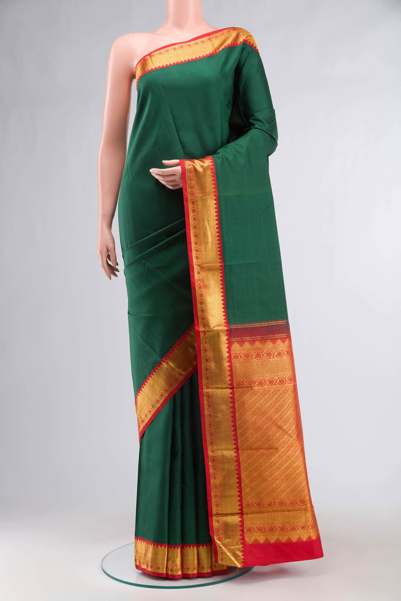 Green Kanchipuram Silk Saree