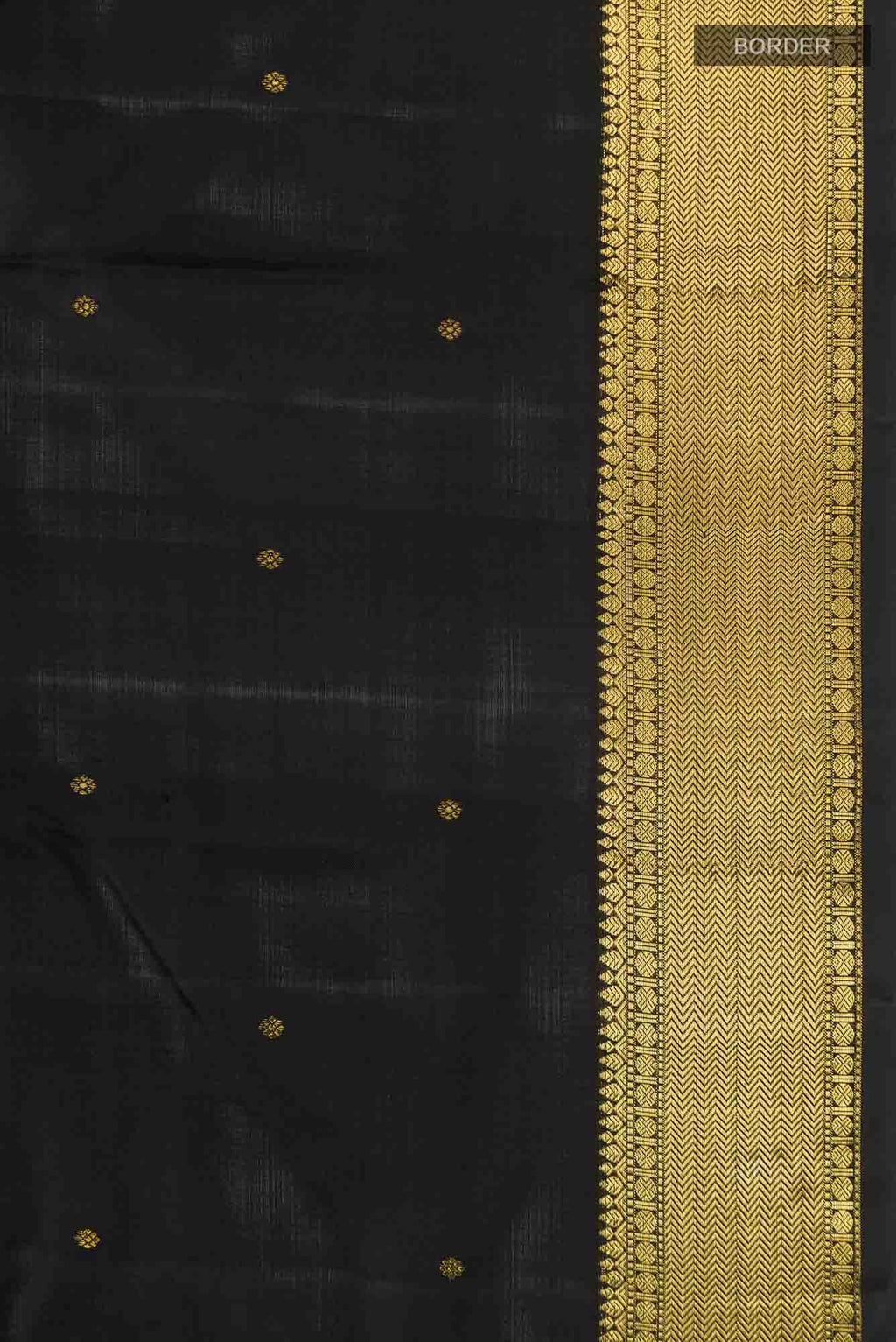 Black Kanchipuram Silk Saree