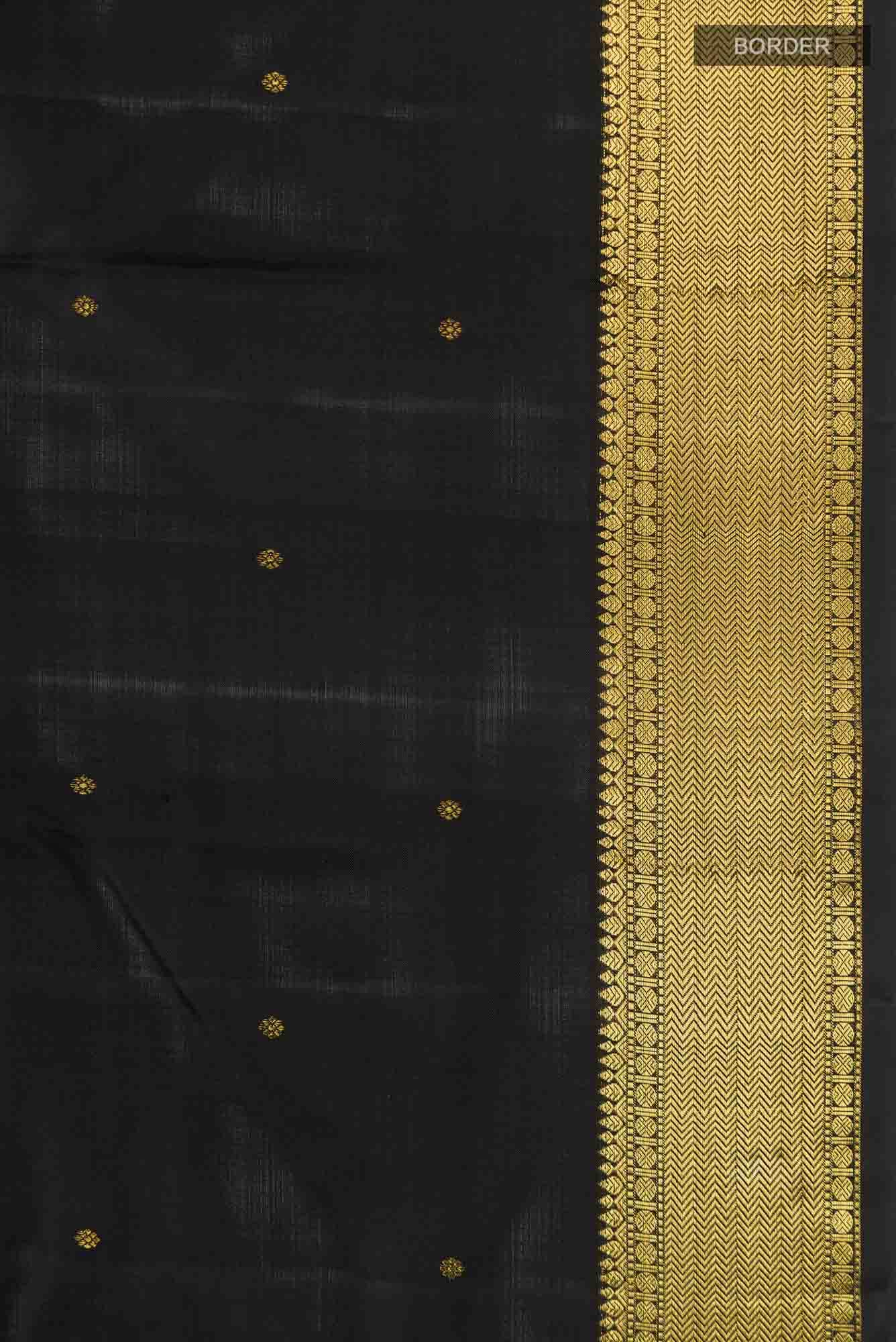 Black Kanchipuram Silk Saree