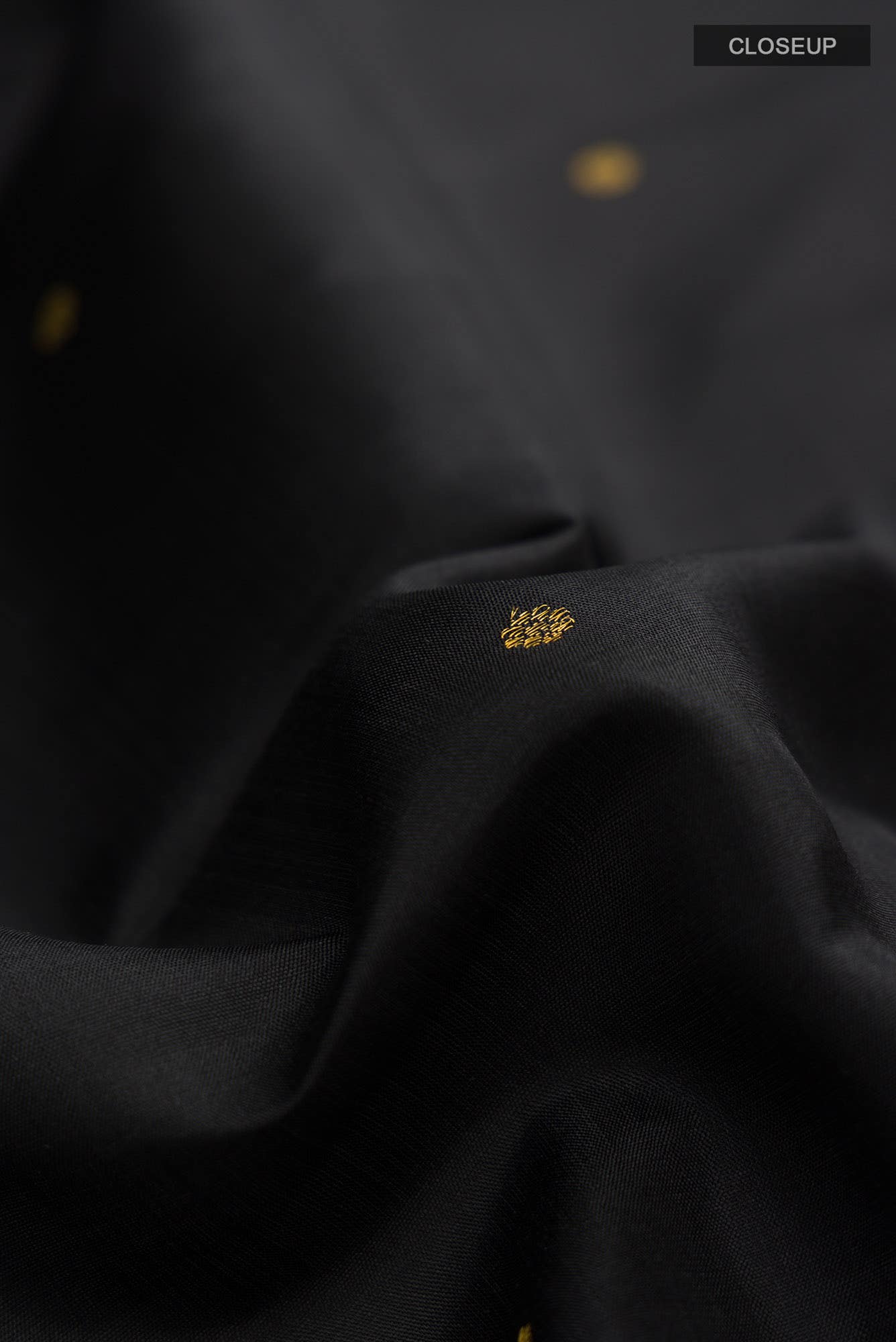 Black Kanchipuram Silk Saree